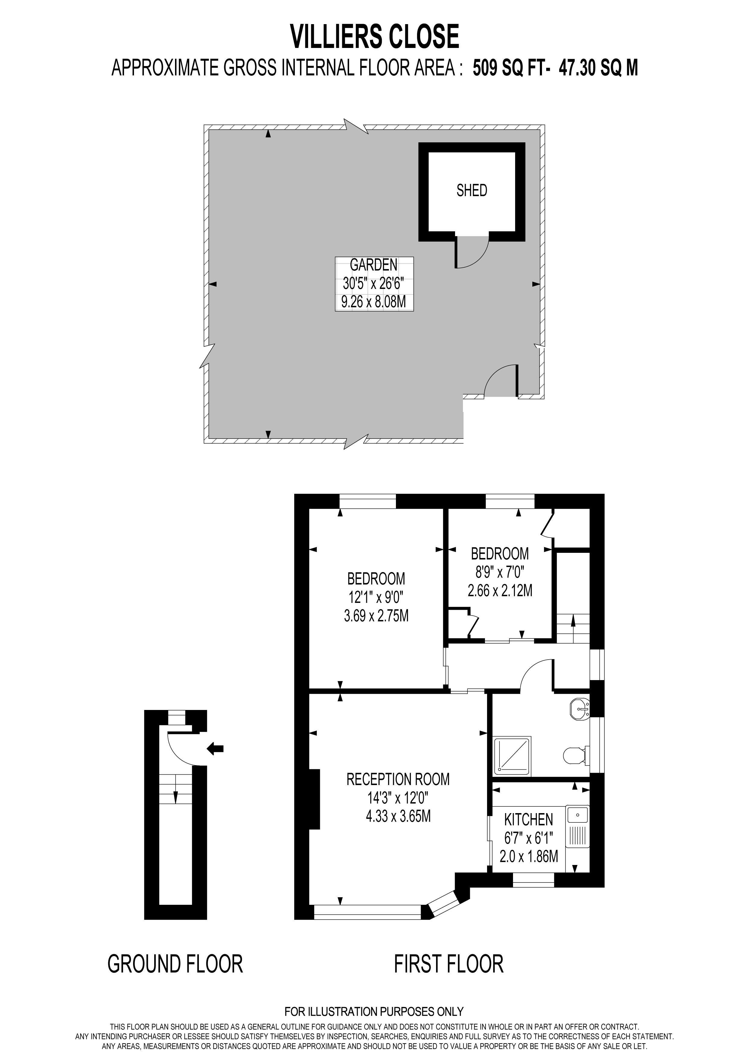 16, Villiers Close, Surbiton floorplan