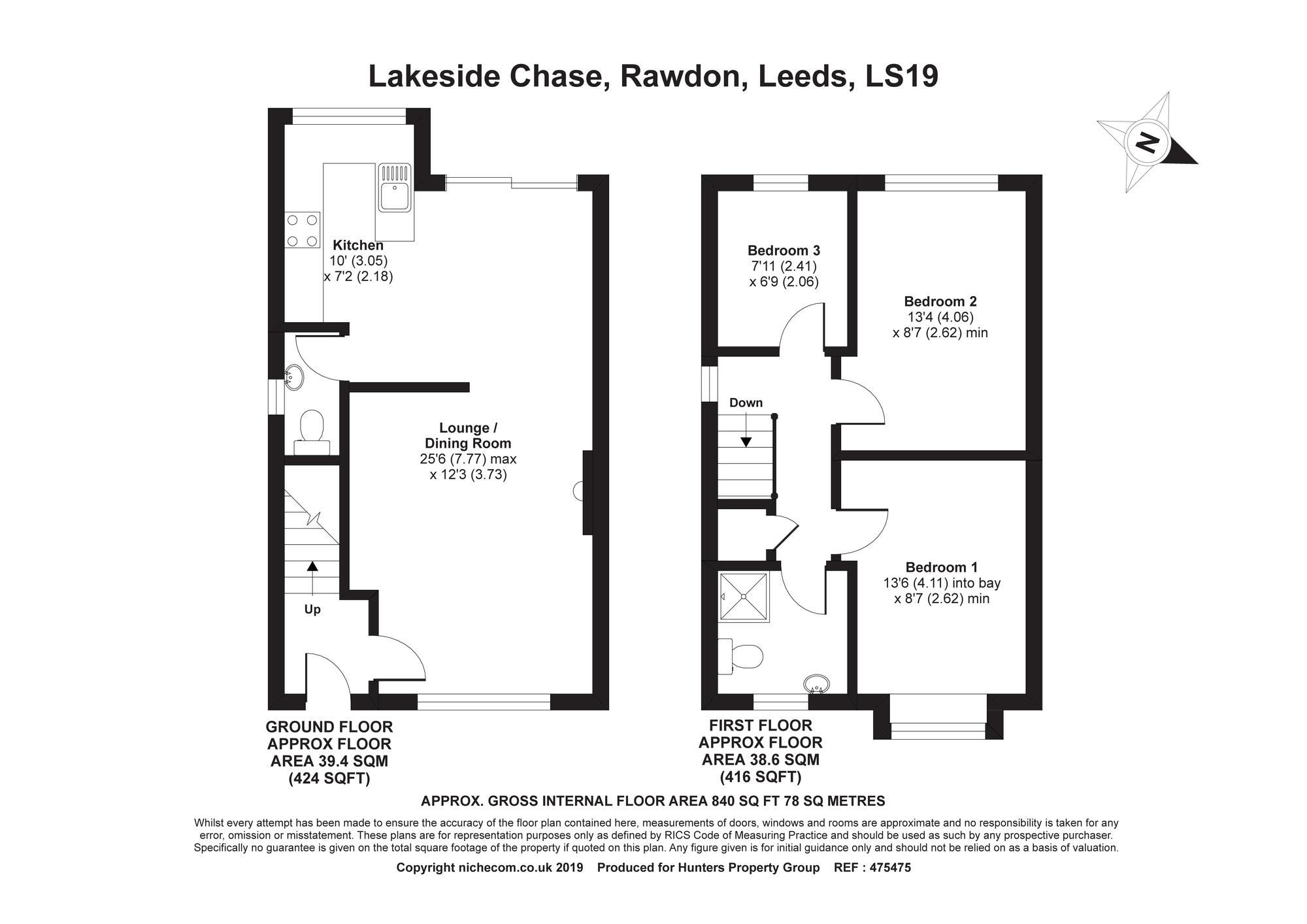 3 Bedrooms End terrace house for sale in Lakeside Chase, Rawdon, Leeds LS19