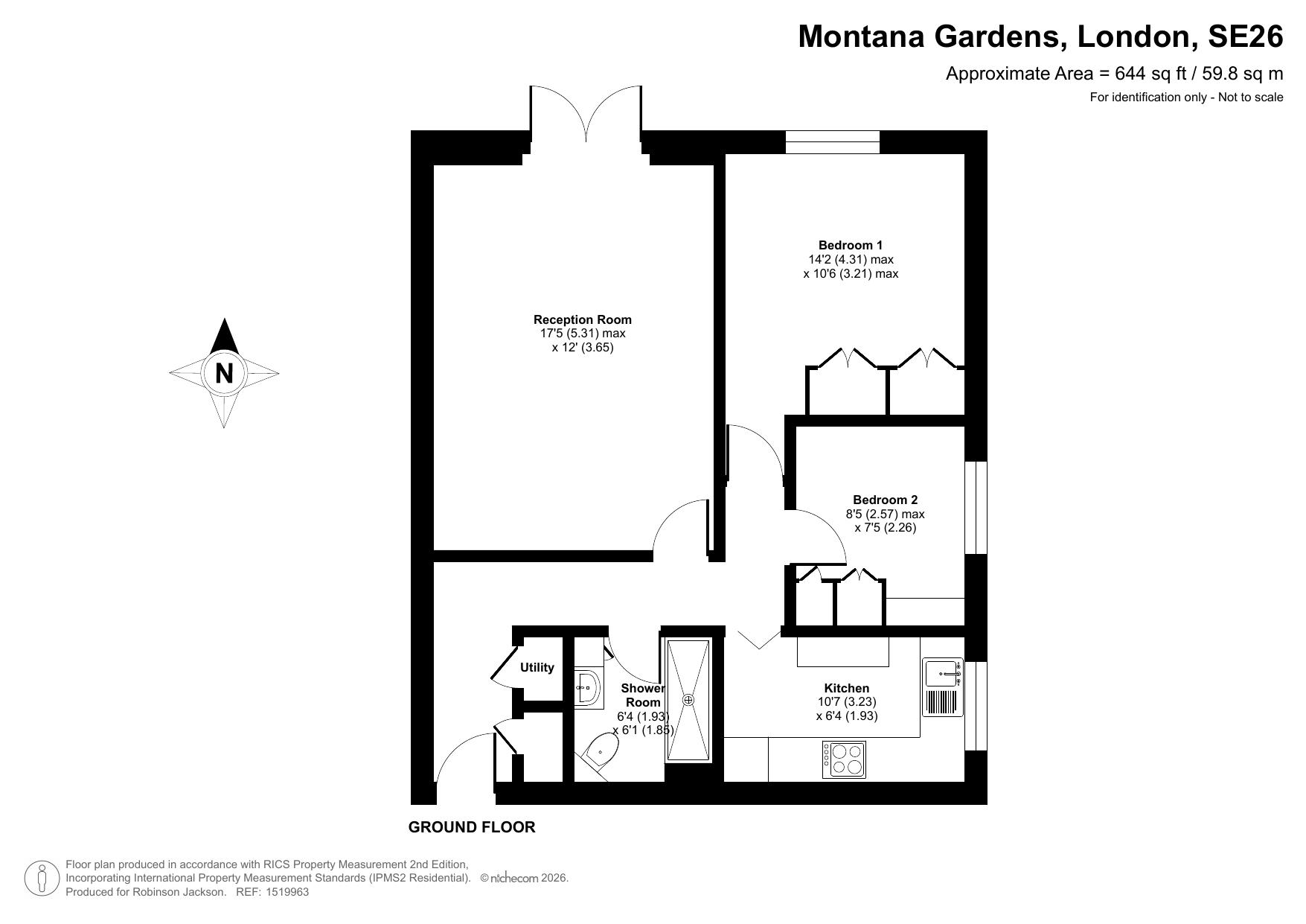 15, Montana Gardens, London floorplan