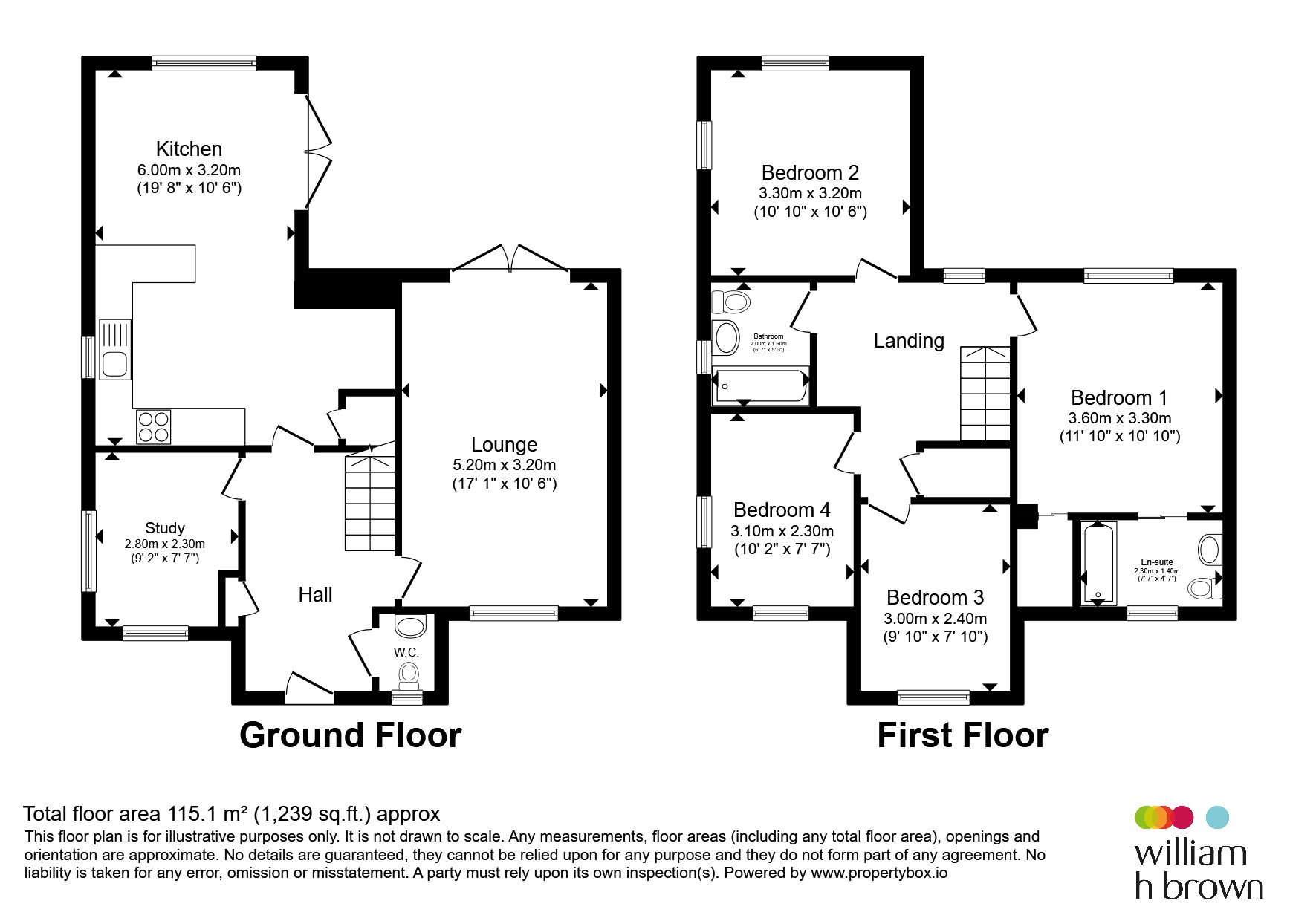 1, Waits Close, Bury St. Edmunds floorplan