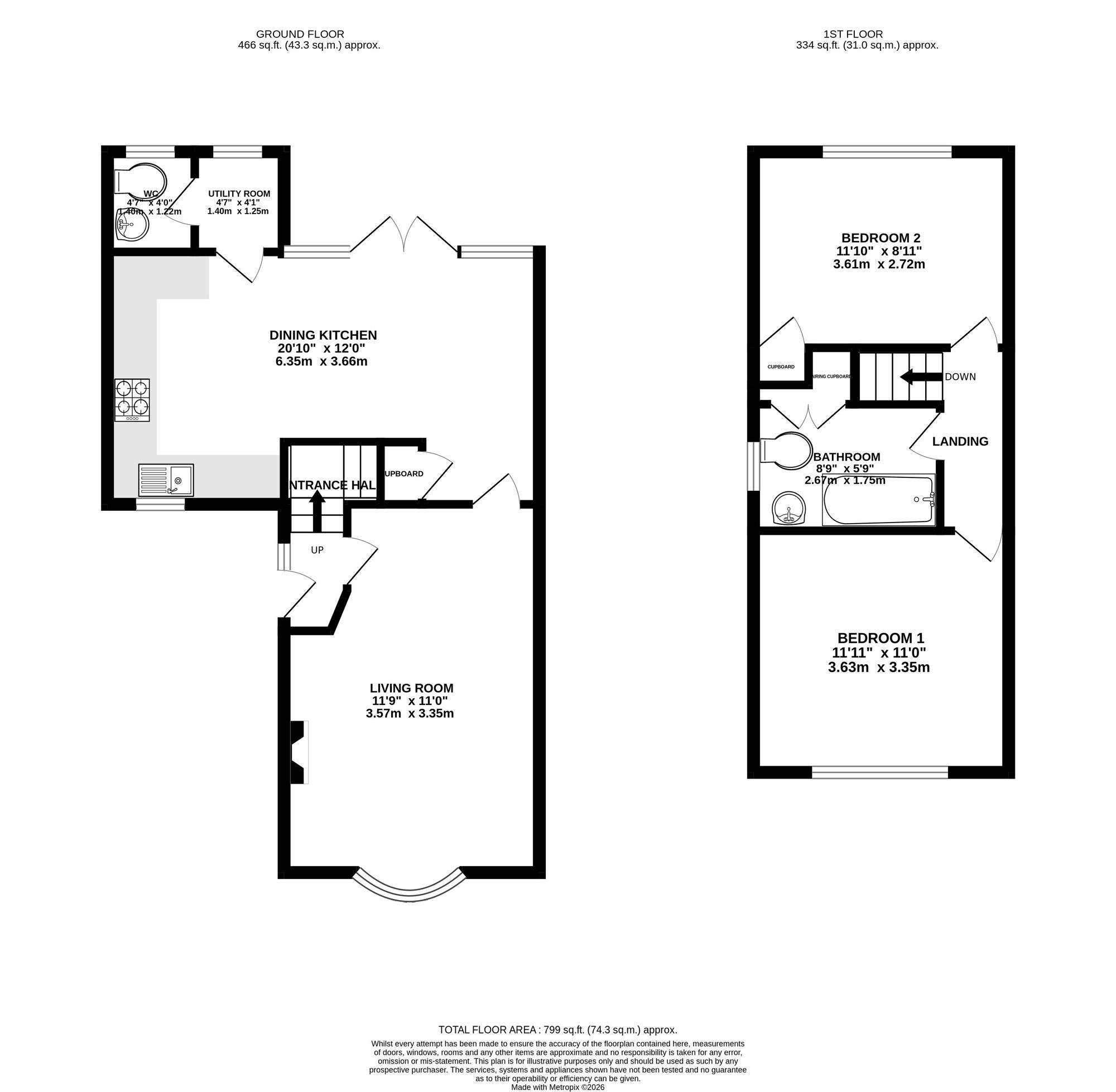 19 Bramley Close, Wilmslow floorplan