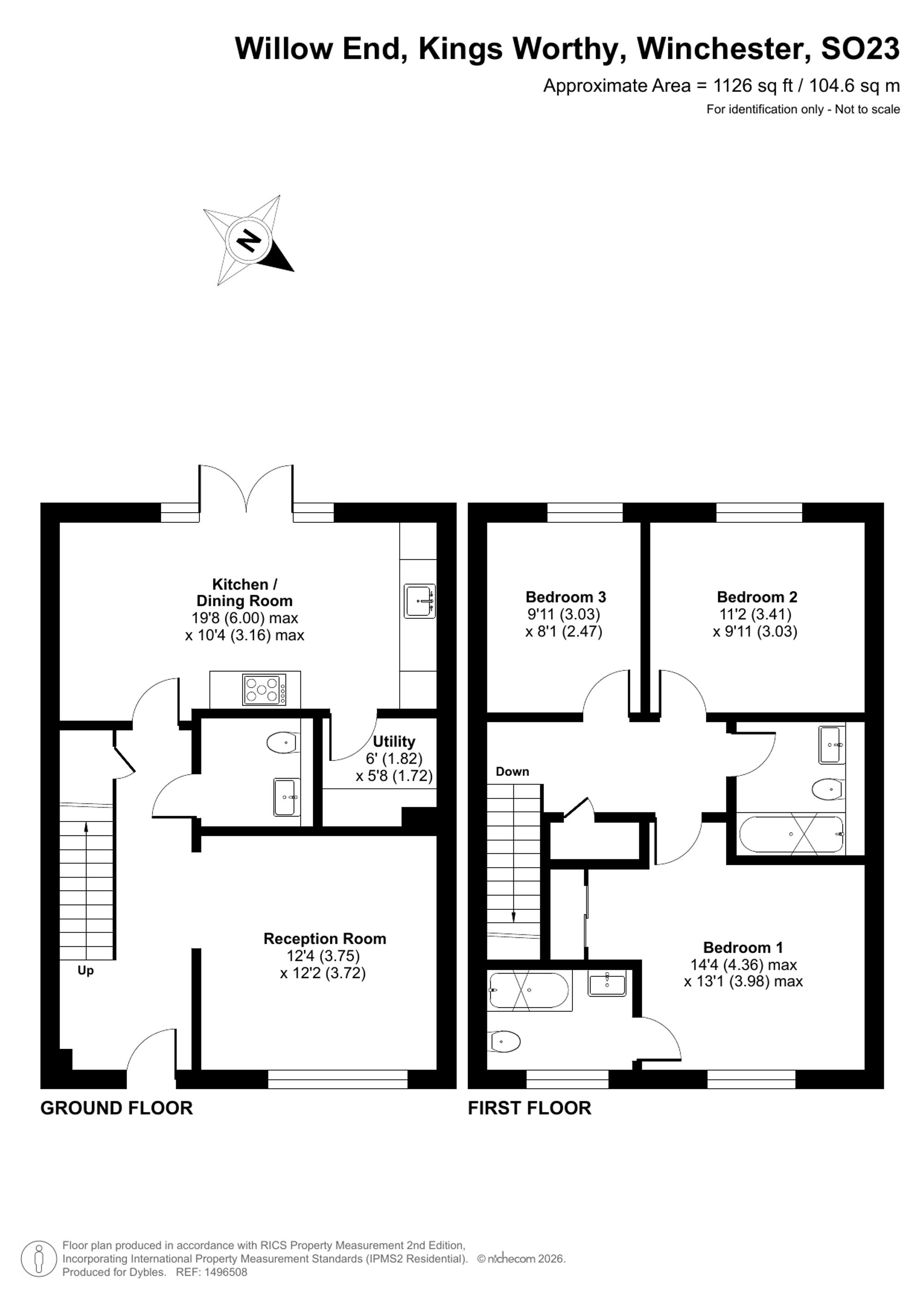 1 Willow End, Winchester floorplan