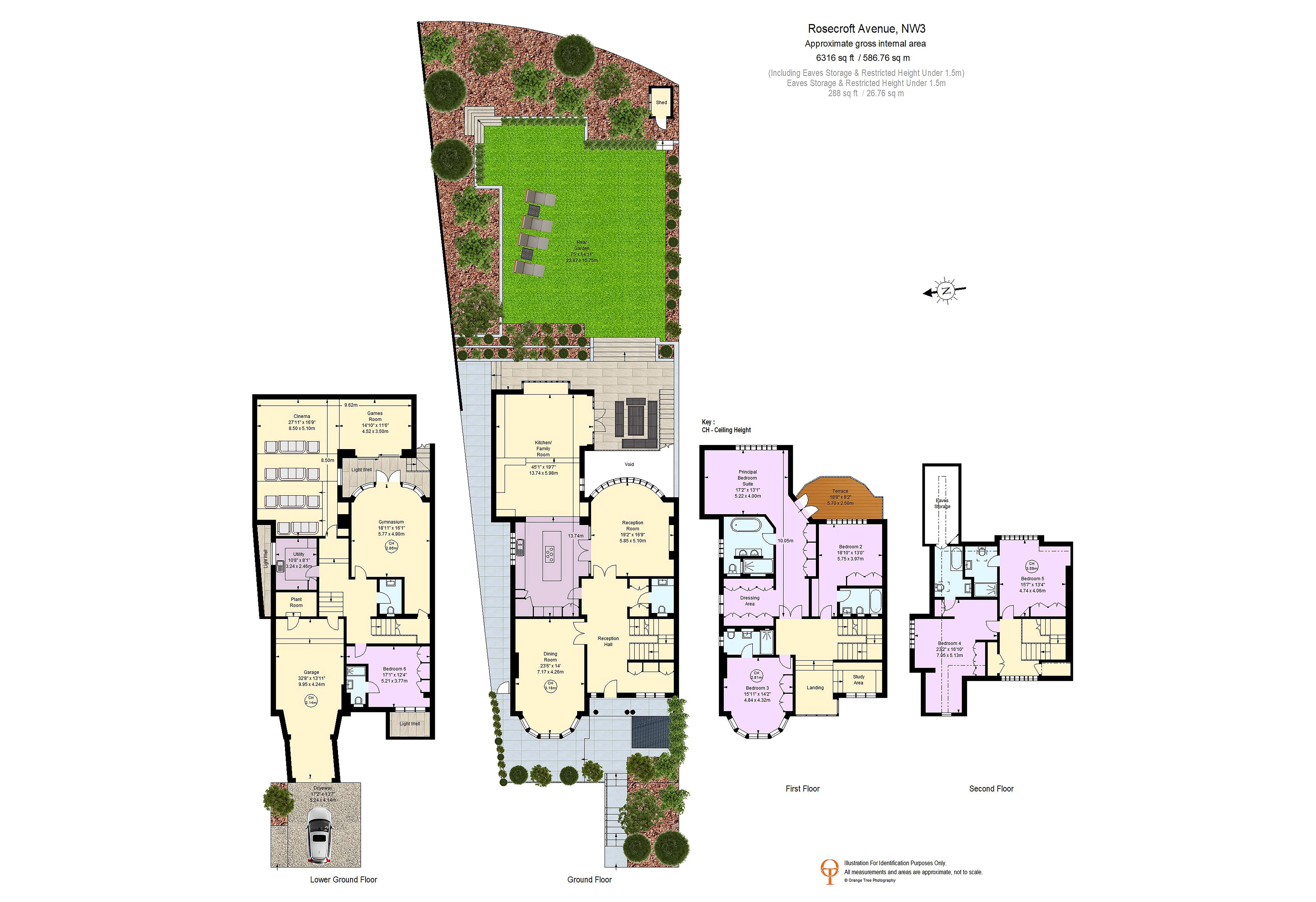 16, Rosecroft Avenue, London floorplan