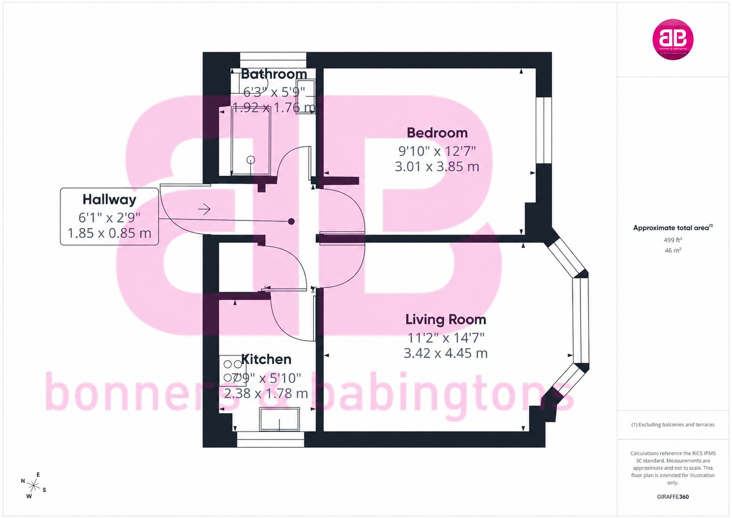 Flat 1, 60 Penyston Road, Maidenhead floorplan