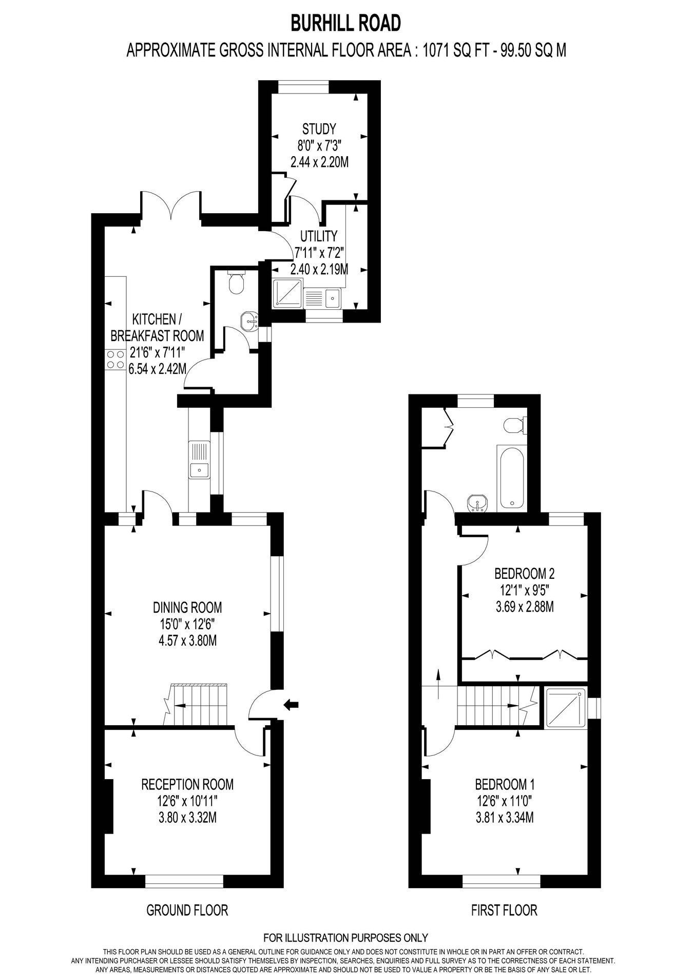 40, Burhill Road, Hersham Village floorplan