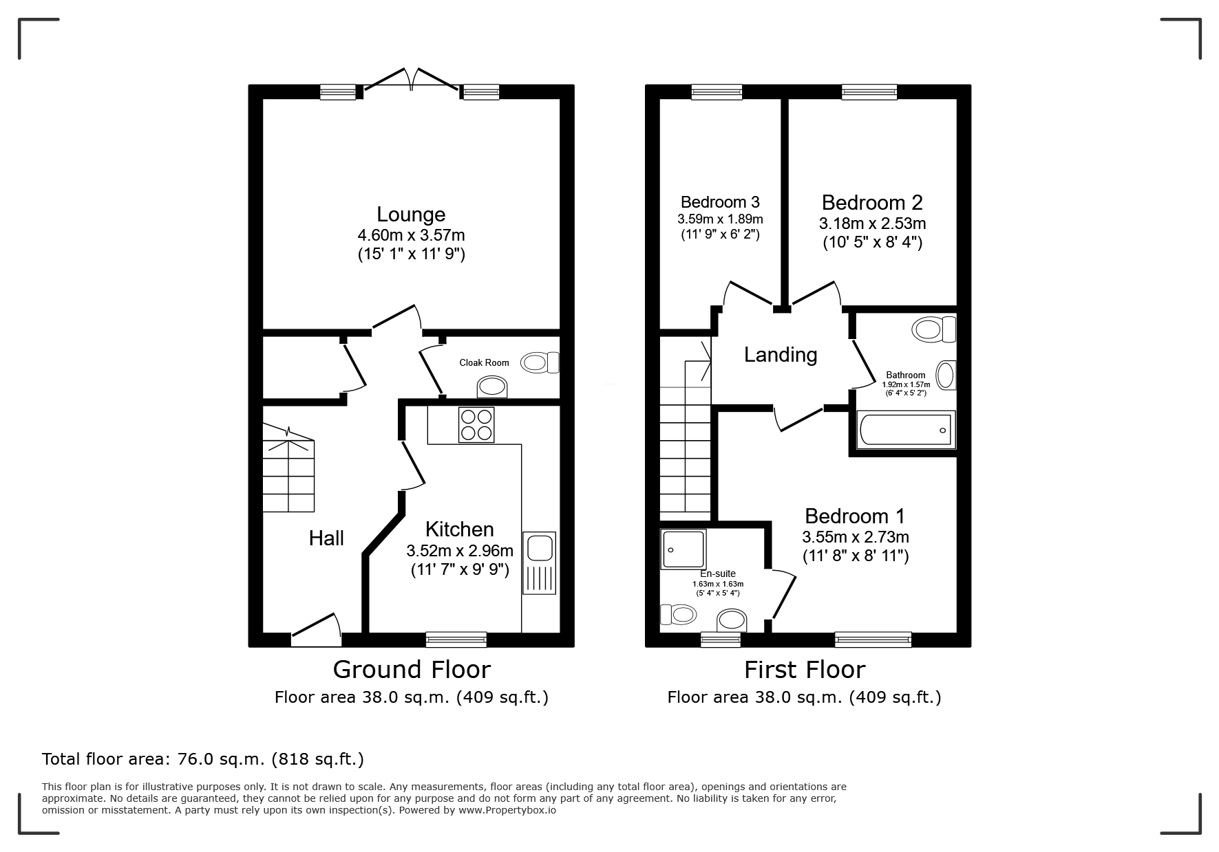 24, Benedict Lane, Hebburn floorplan