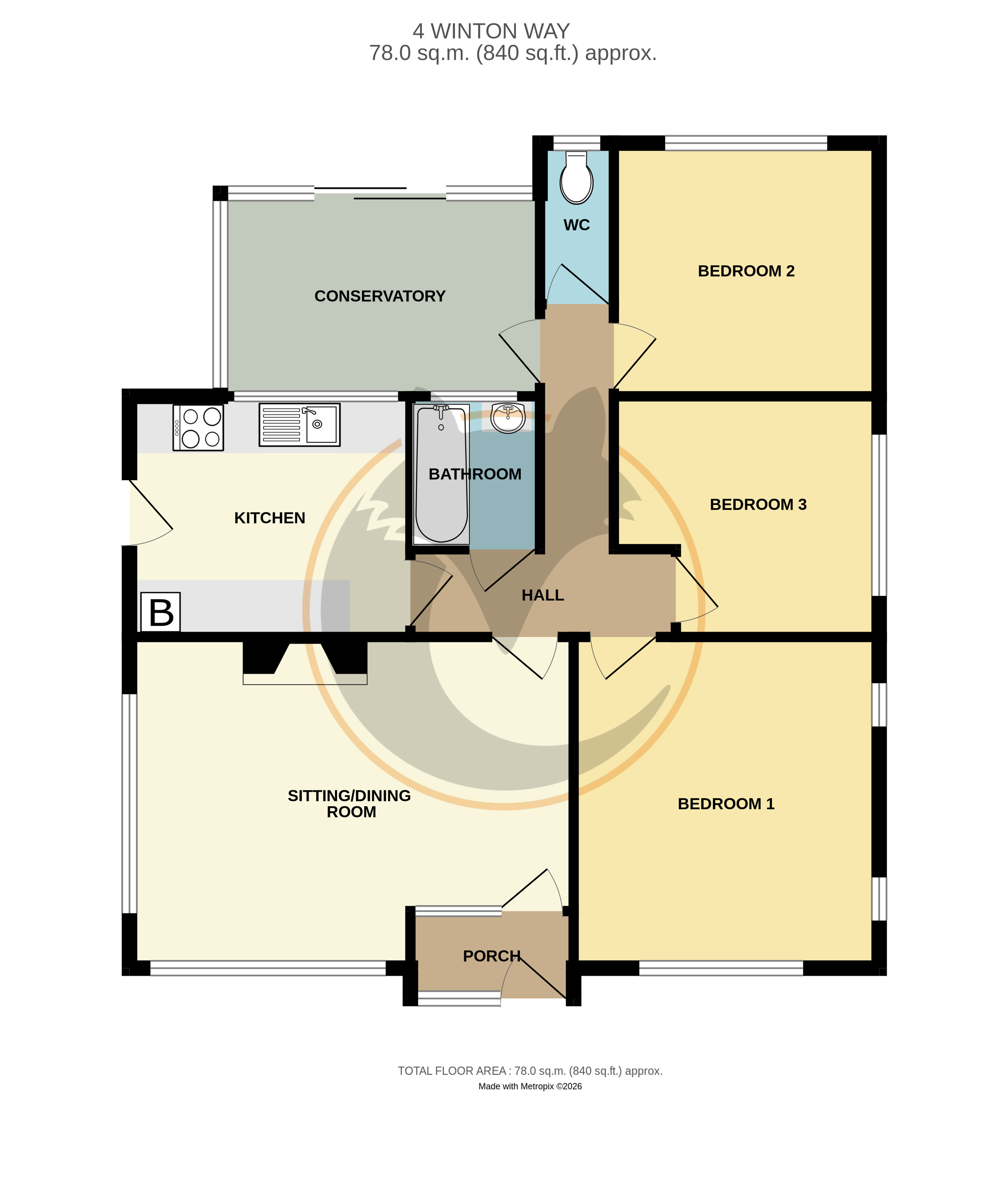 4, Winton Way, Hampshire floorplan