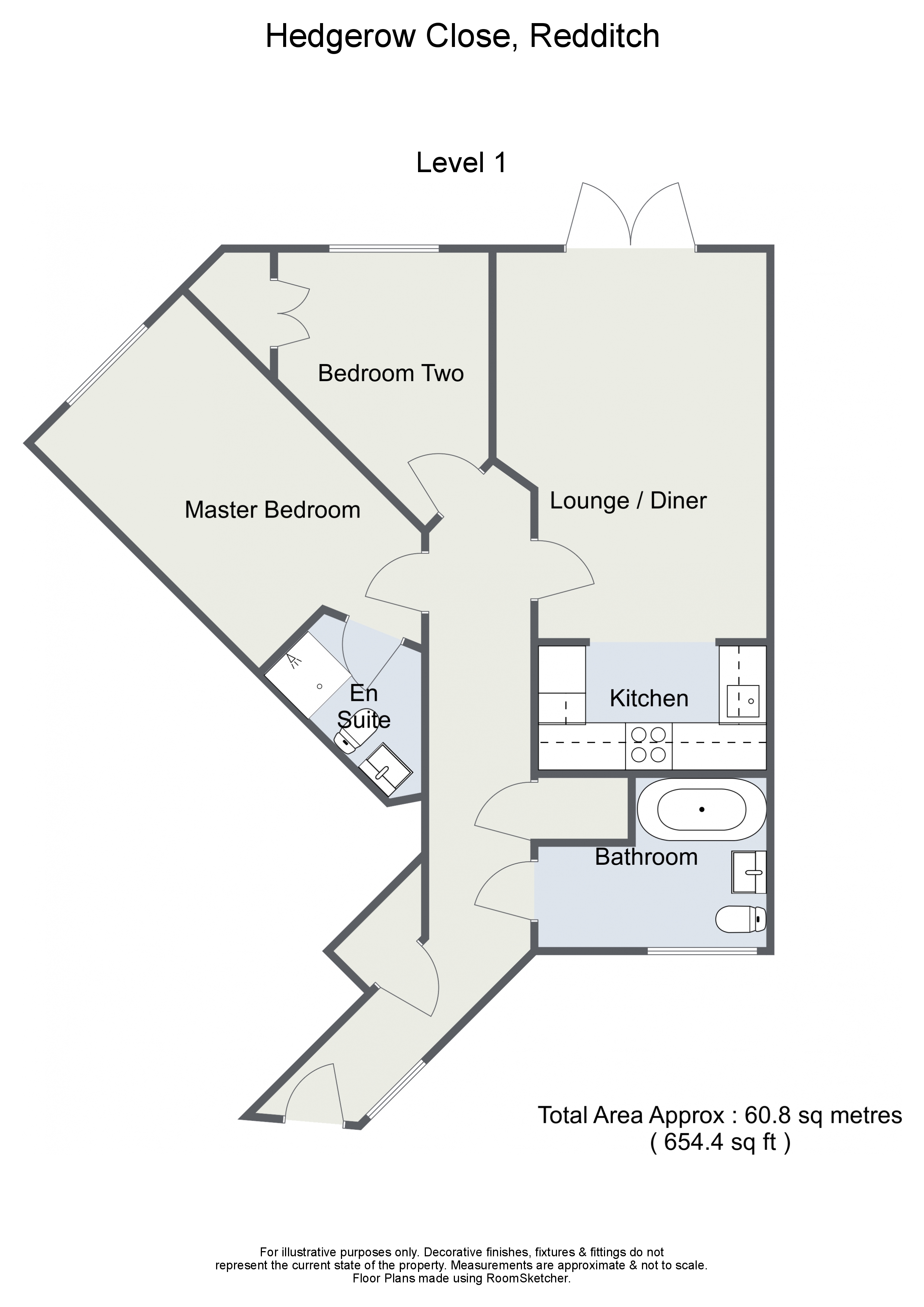 2 Bedrooms Flat for sale in Hedgerow Close, Greenlands, Redditch B98