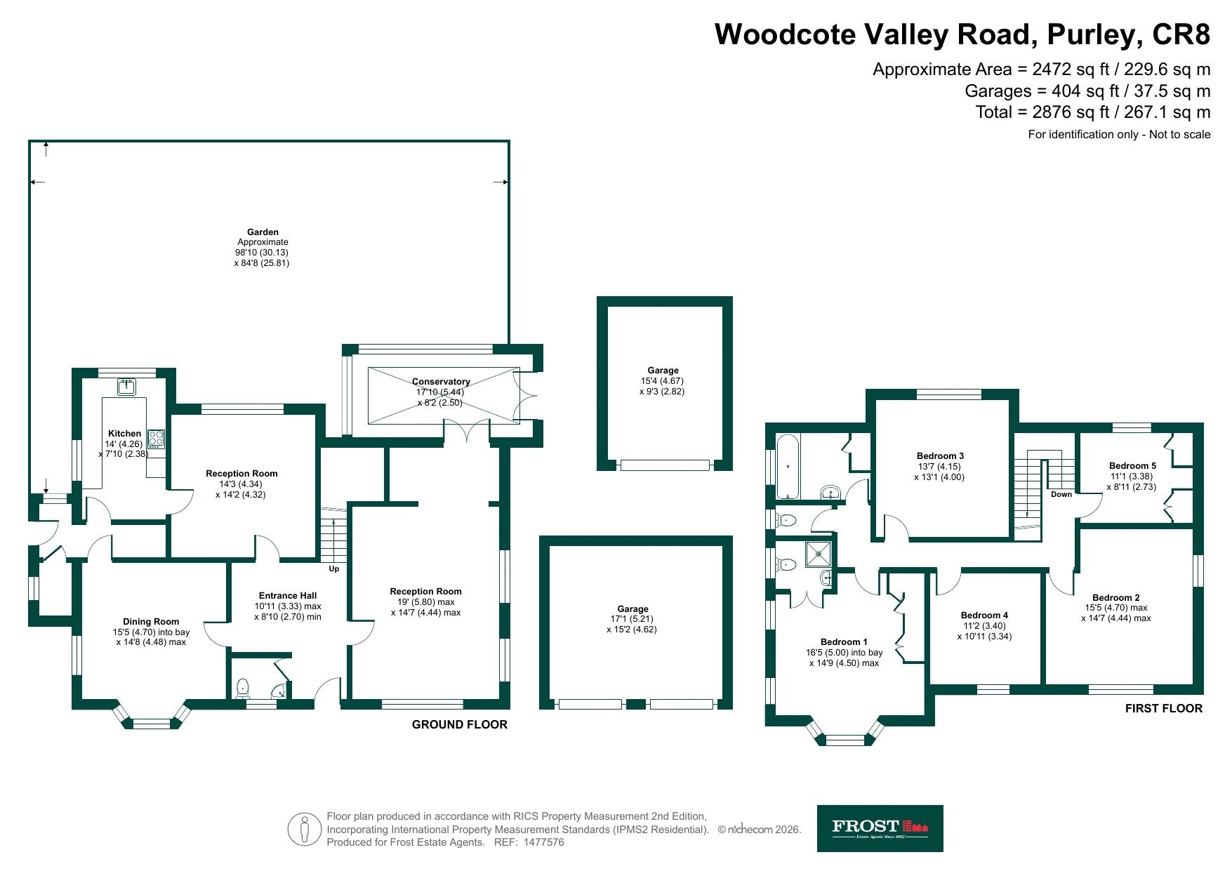 63, Woodcote Valley Road, Purley floorplan