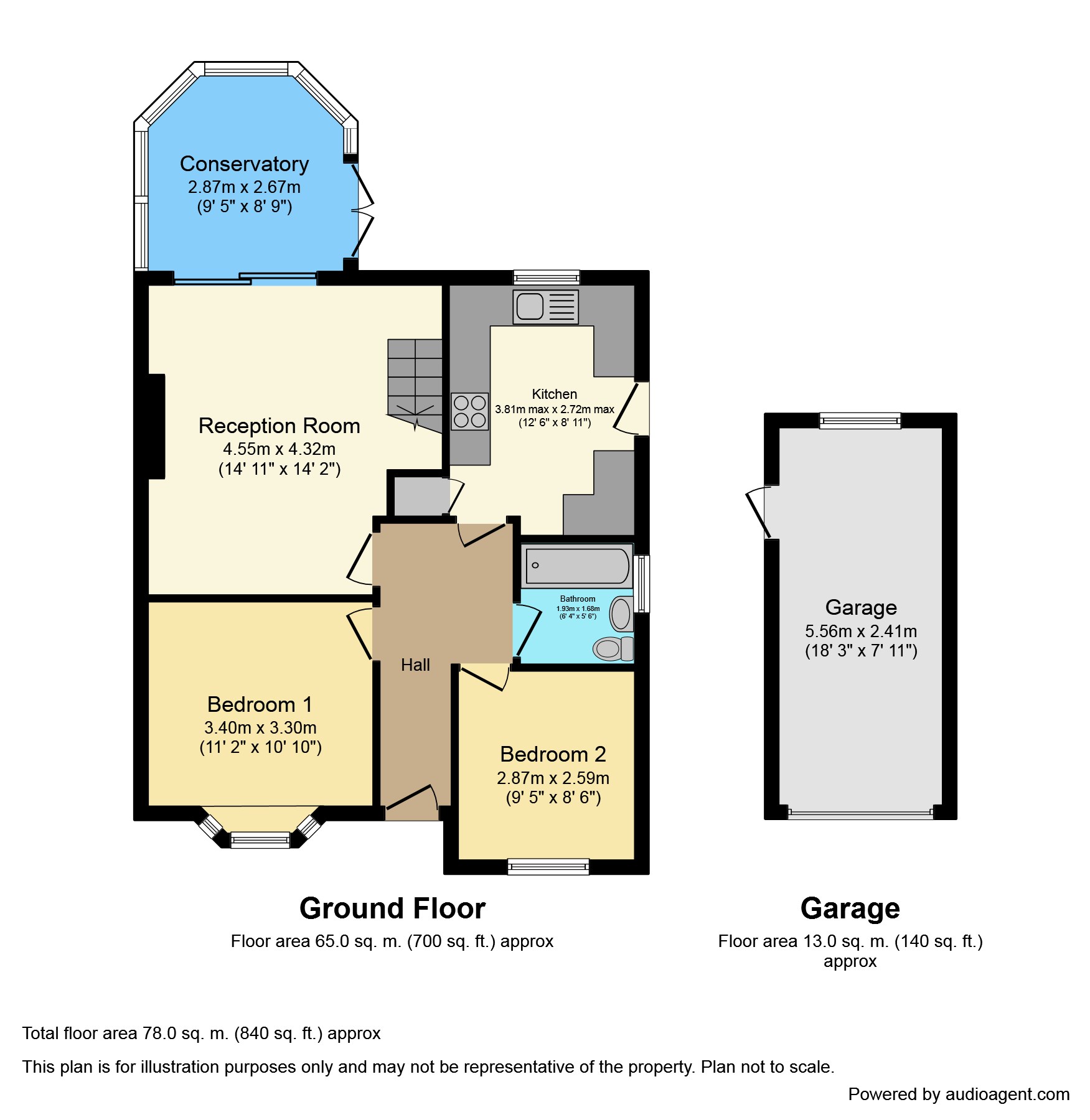 3 bed bungalow for sale in Acacia Avenue, Brant Road, Waddington
