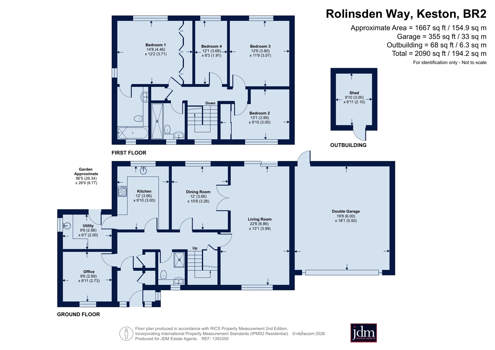 8, Rolinsden Way, Keston floorplan