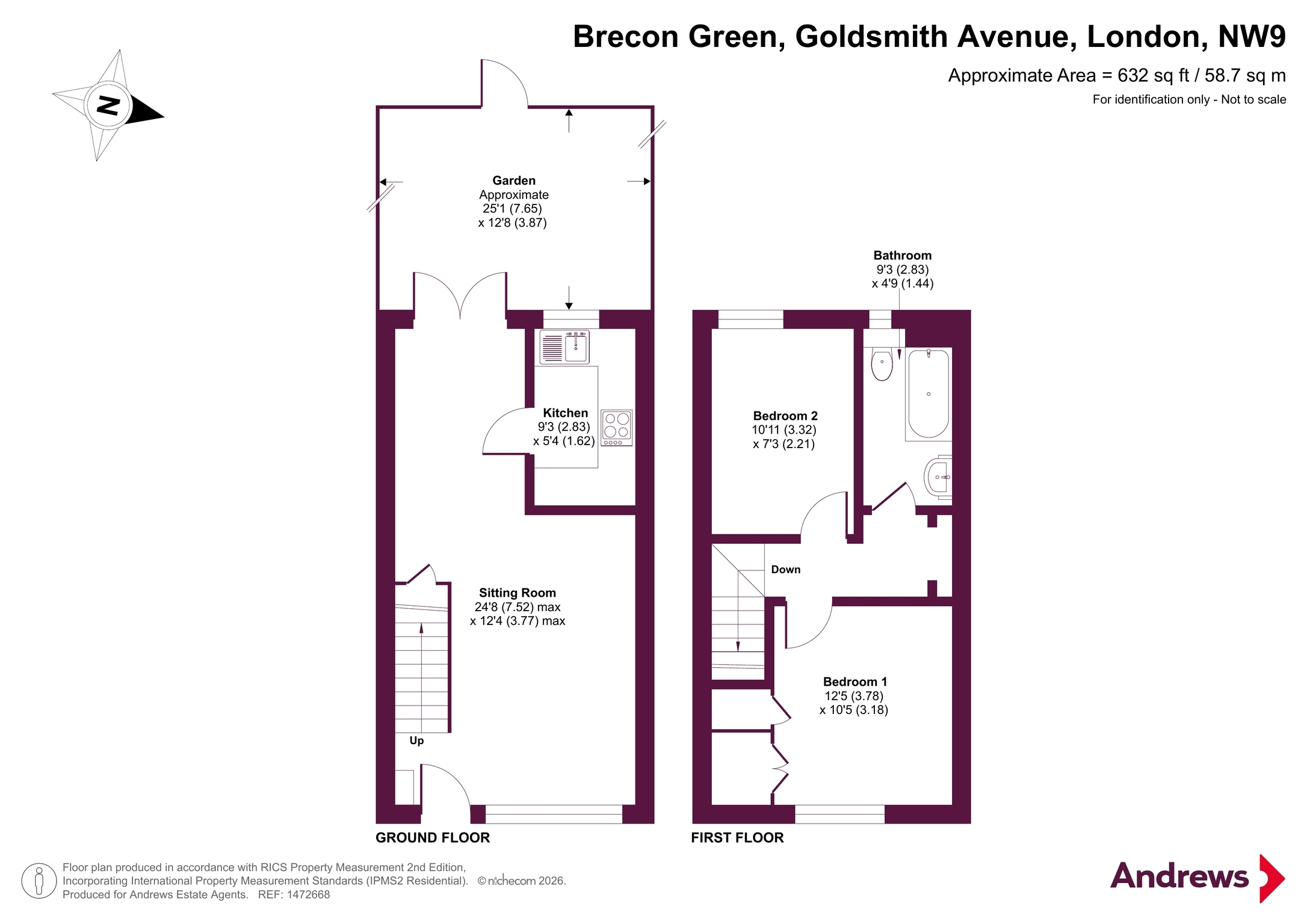6, Brecon Green, London floorplan