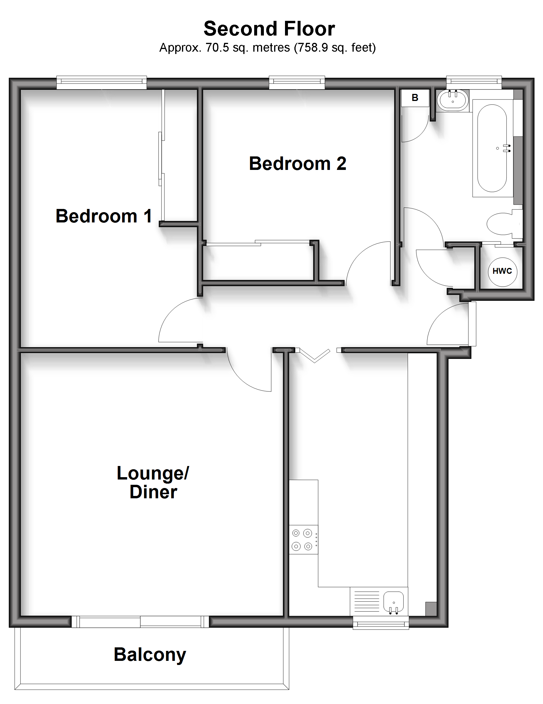 Mulberry Court, Grand Parade, Littlestone floorplan