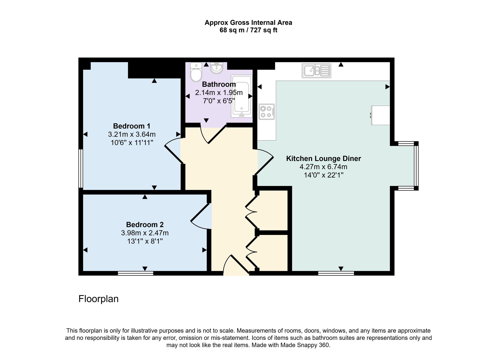 18 Chiltern Crescent, Eastleigh floorplan
