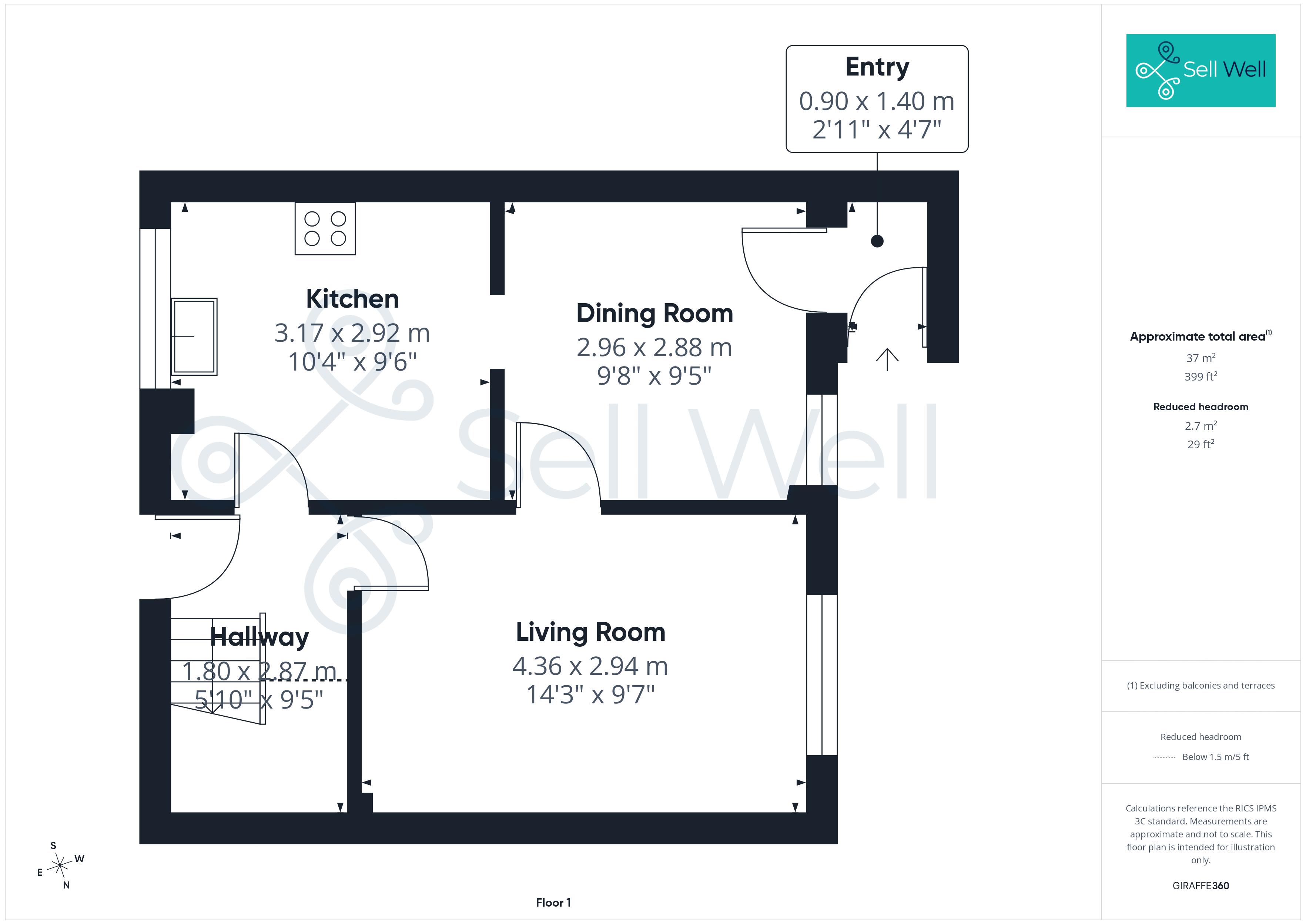 9, Wodens Avenue, Salford floorplan