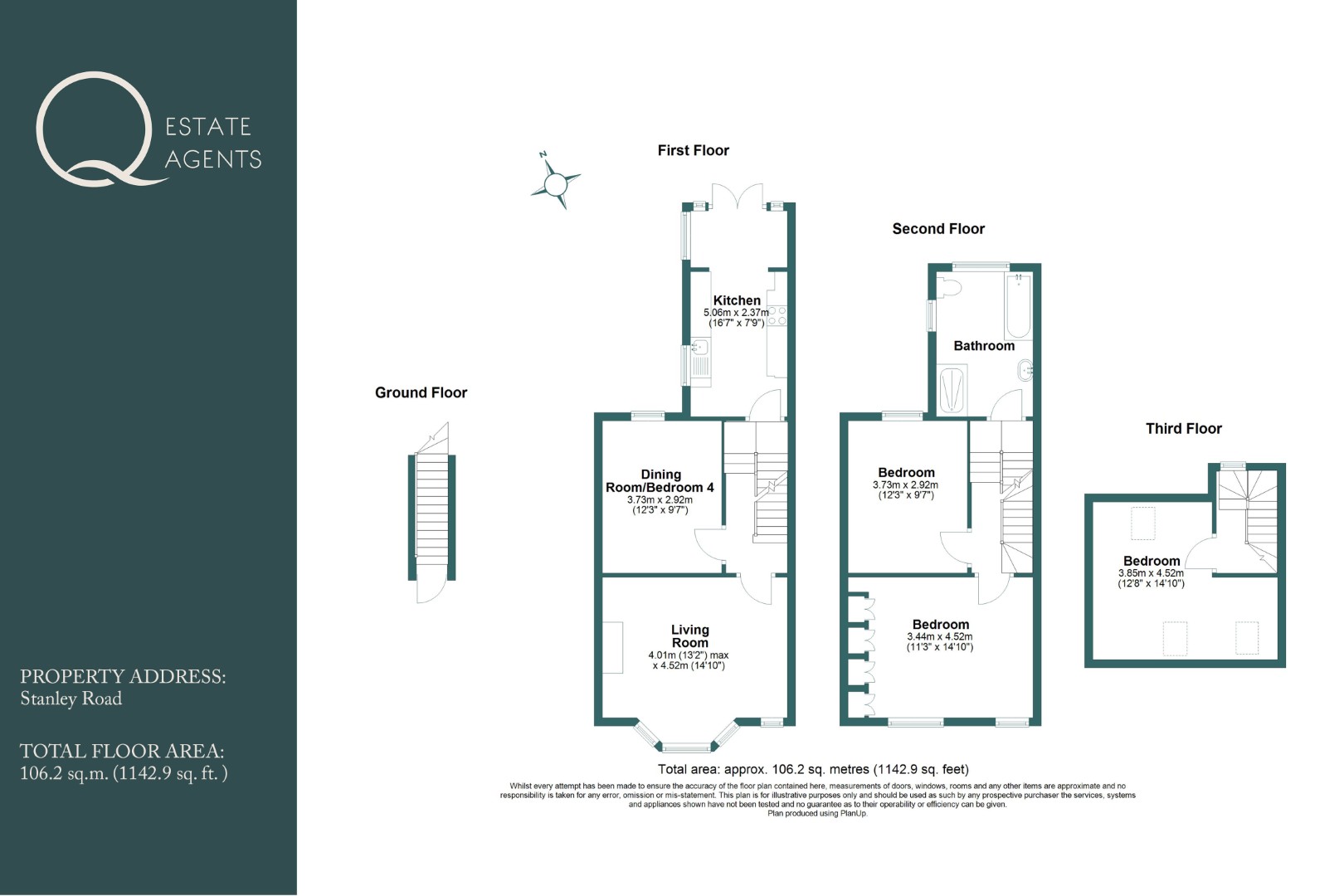51a, Stanley Road, Brighton floorplan