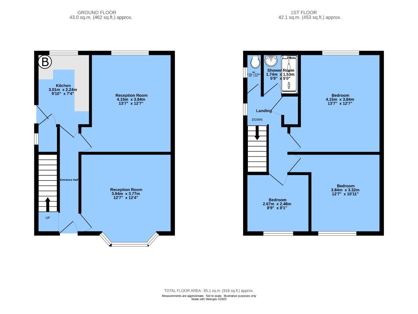 Middlecroft Road South, Staveley, Chesterfield S43, 3 bedroom semi