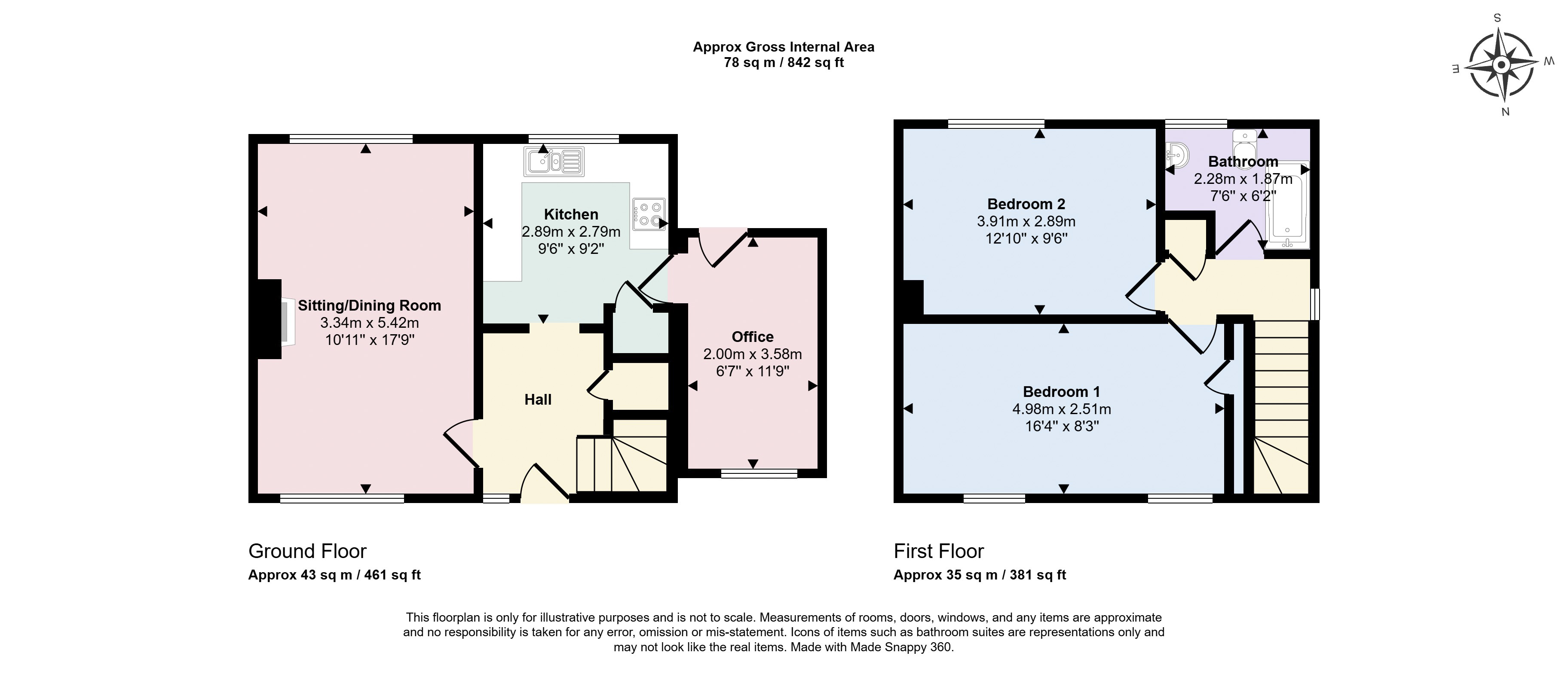 51, Stirtingale Road, Bath floorplan