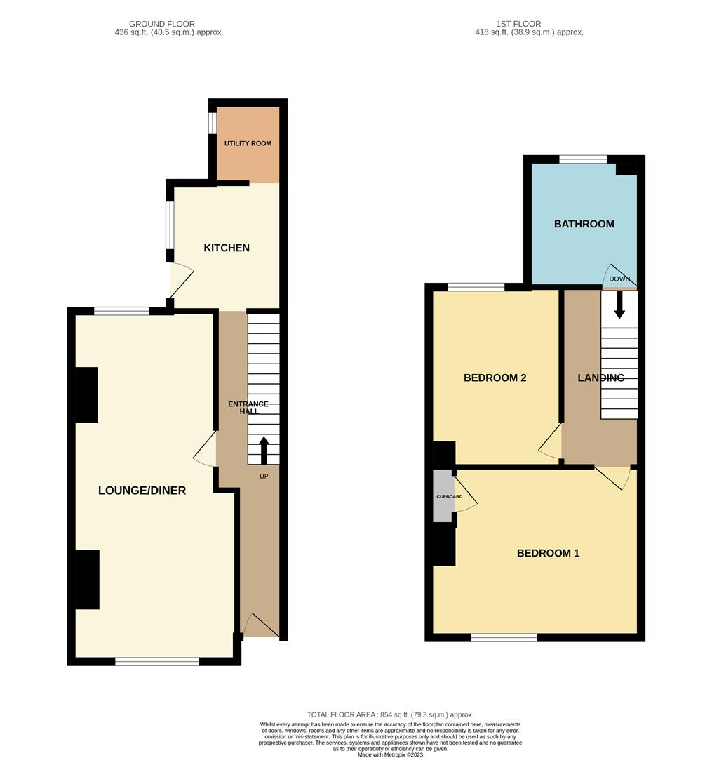2 bed terraced house for sale in Mill Road, Lowestoft NR33 65765117