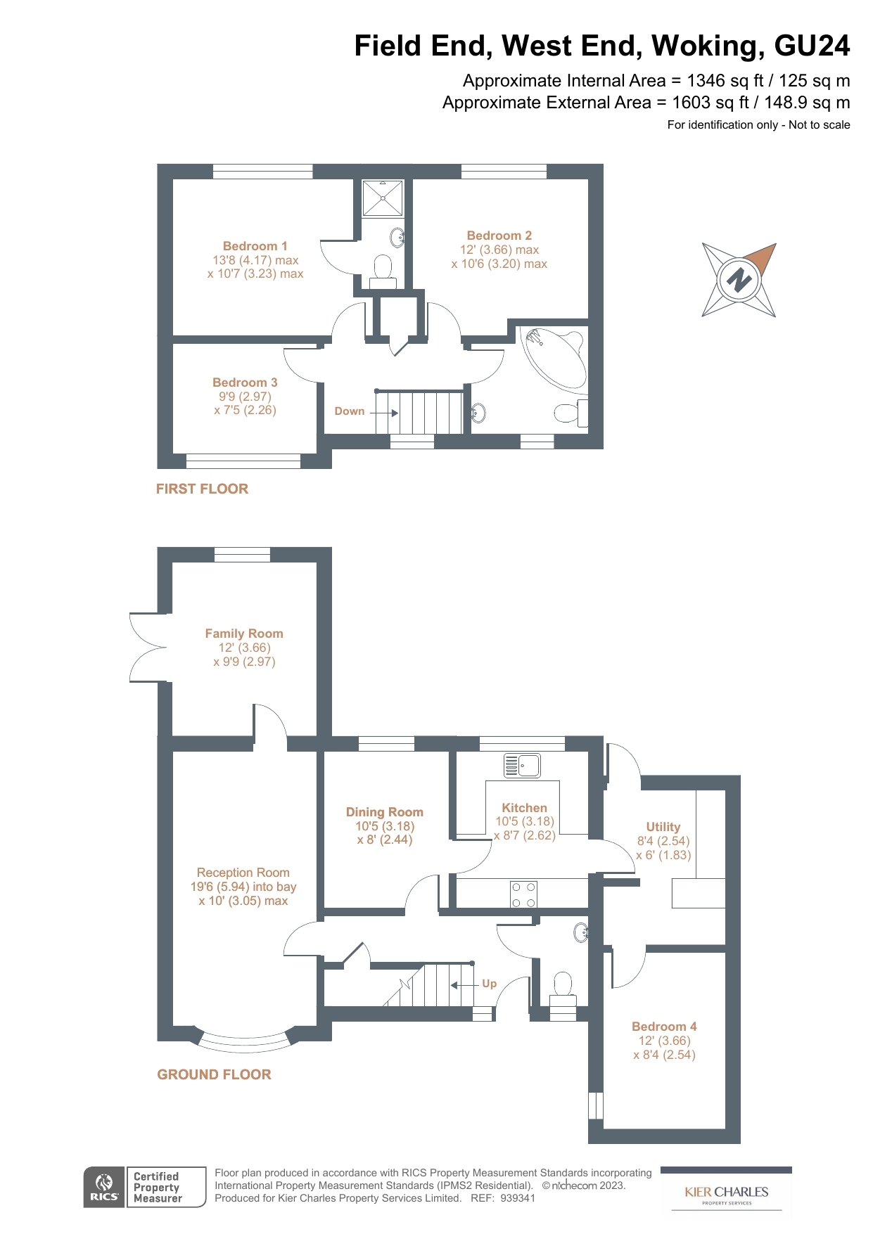 1, Field End, Woking floorplan
