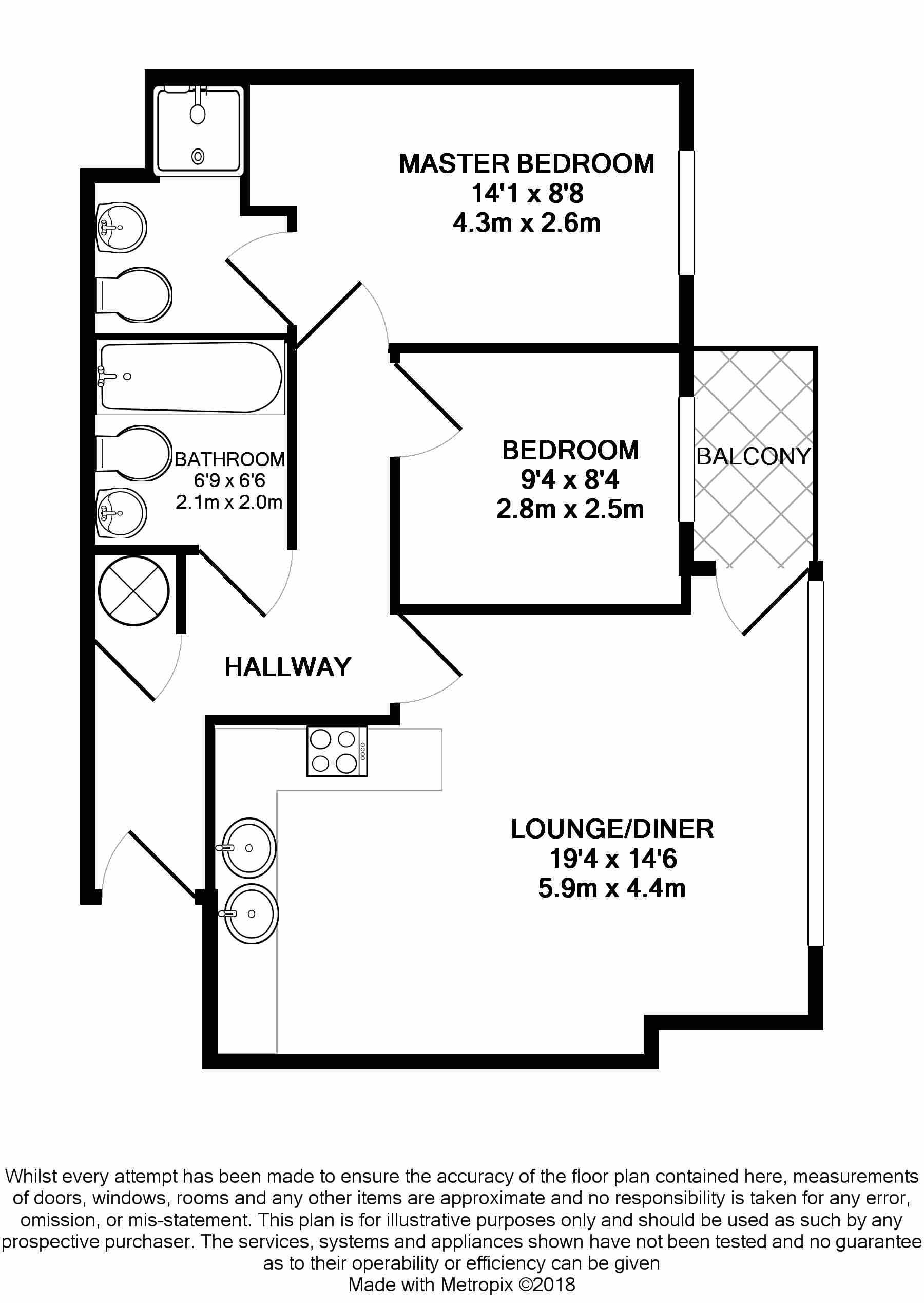 2 Bedrooms Flat for sale in The Danube, 36 City Road East, Southern Gateway M15