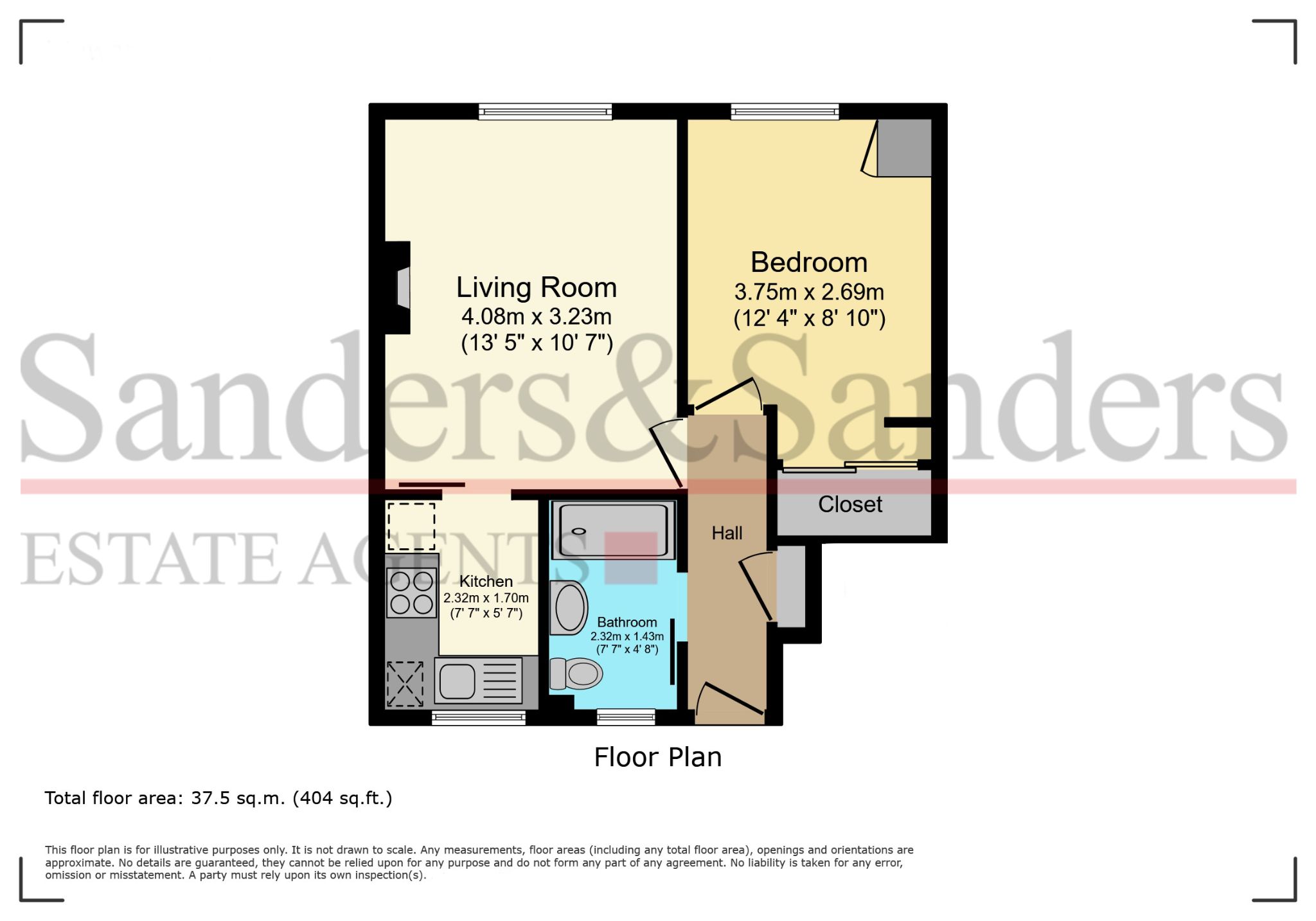 Flat 49 Oversley House, Alcester floorplan