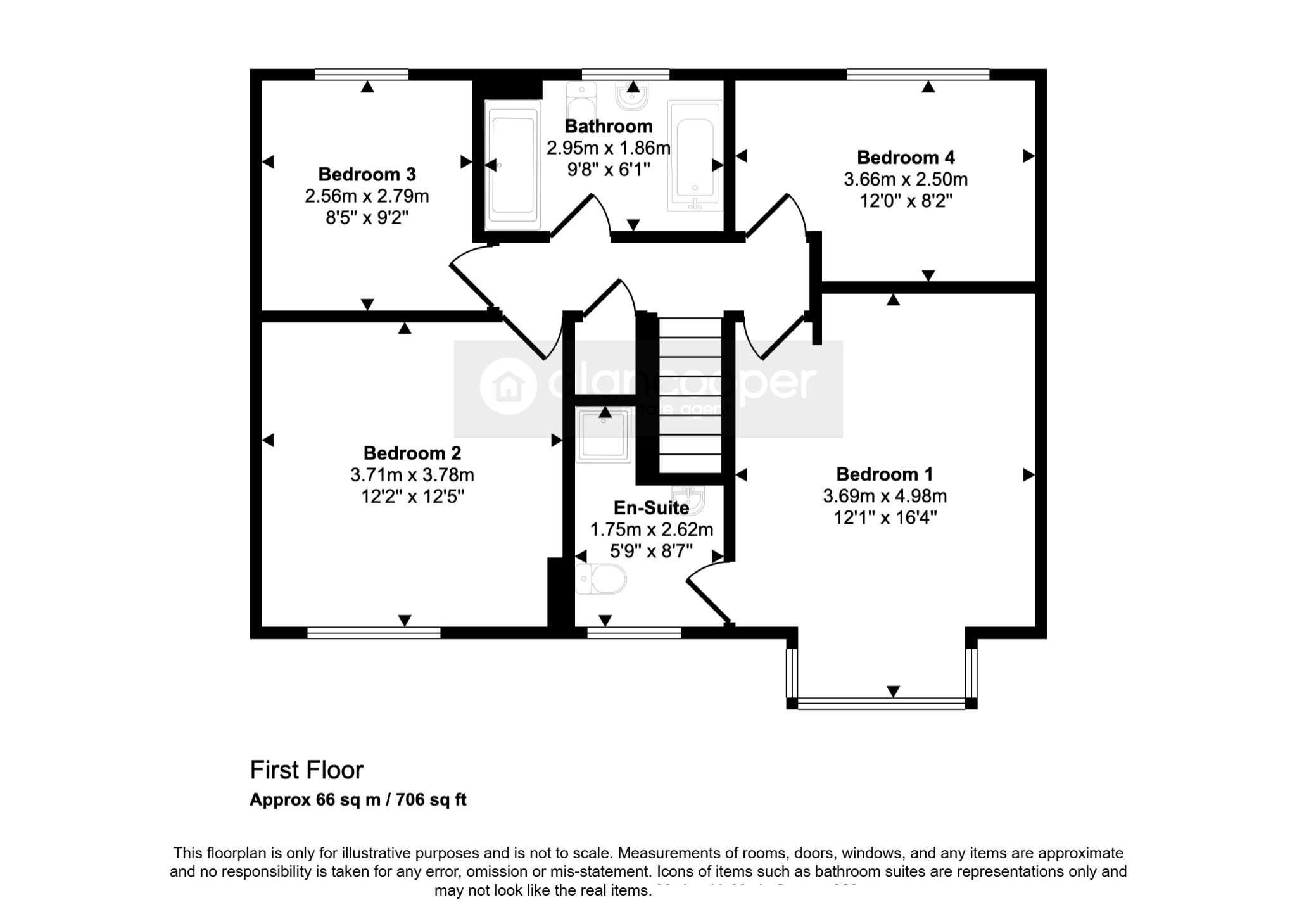 11, Chichester Close, Nuneaton floorplan