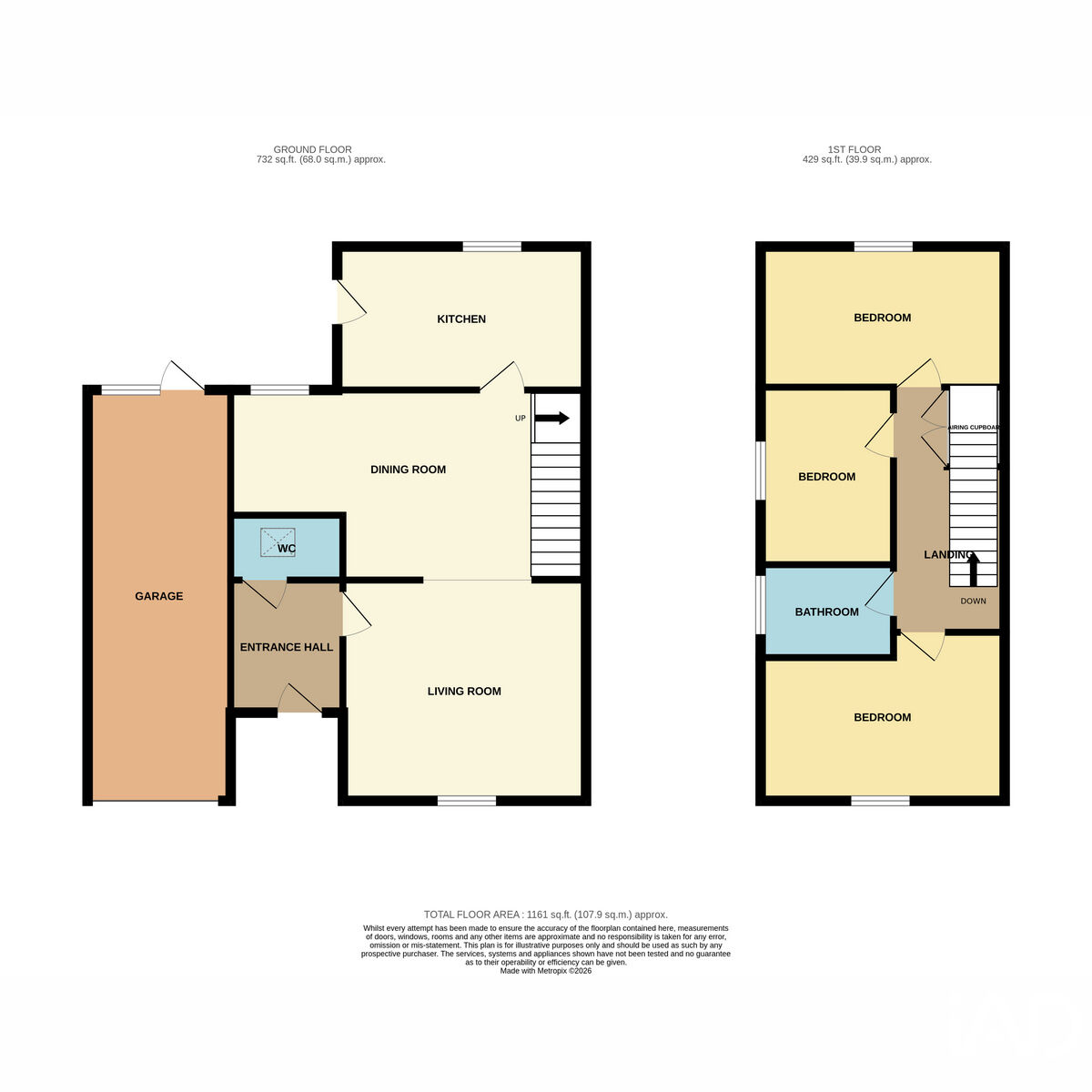 95, Fir Park, Harlow floorplan