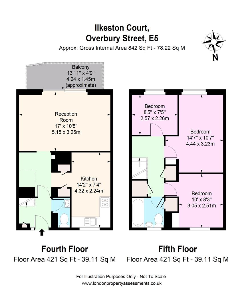 3 Bedrooms Flat to rent in Ilkeston Court, Overbury Street, London E5