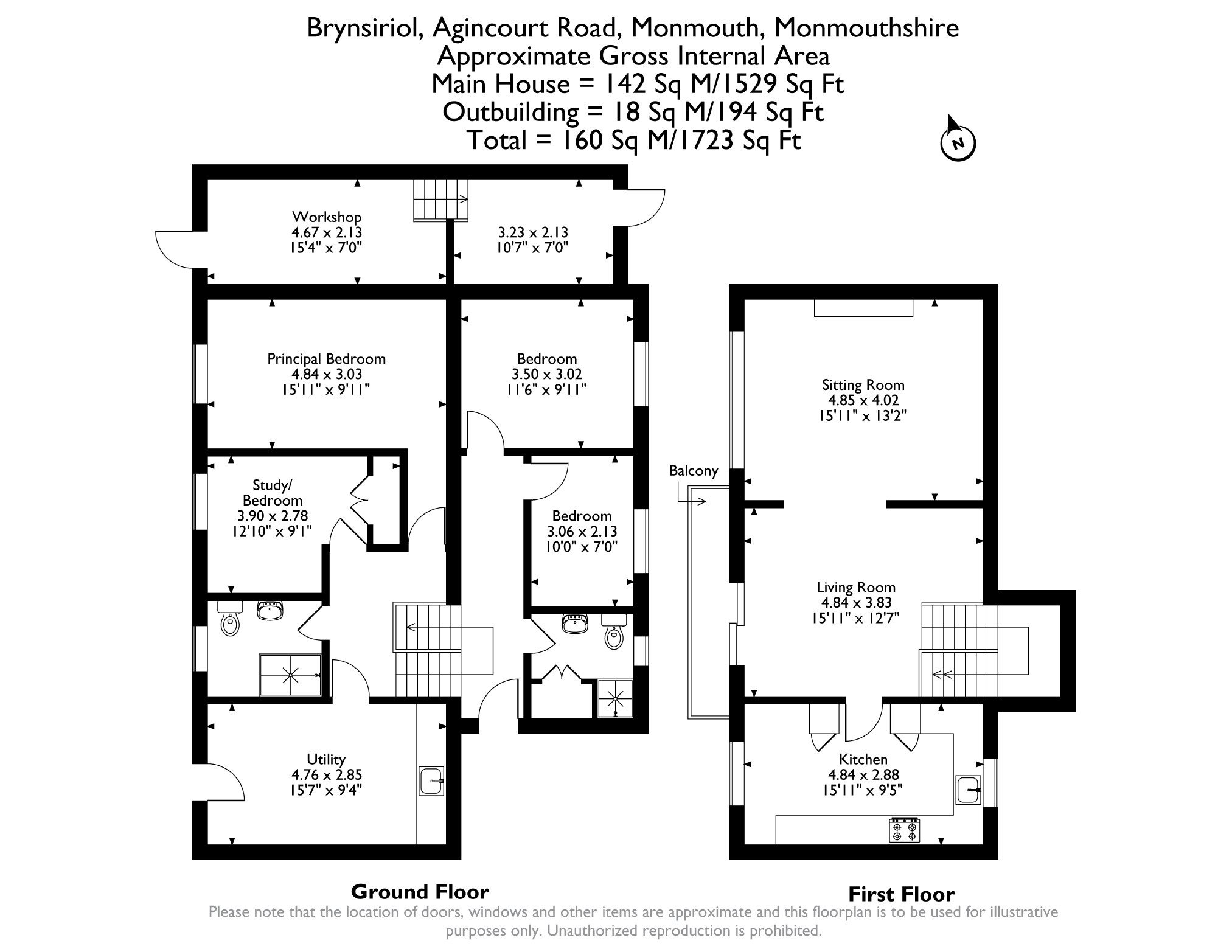 Agincourt Road, Monmouth floorplan
