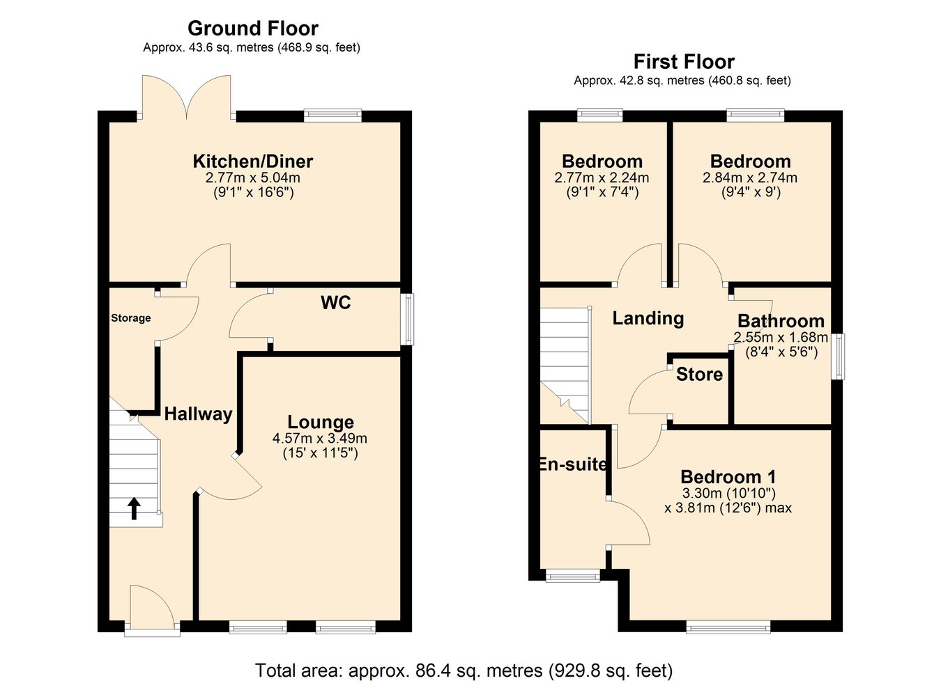 39, Foundry Close, Lancaster floorplan