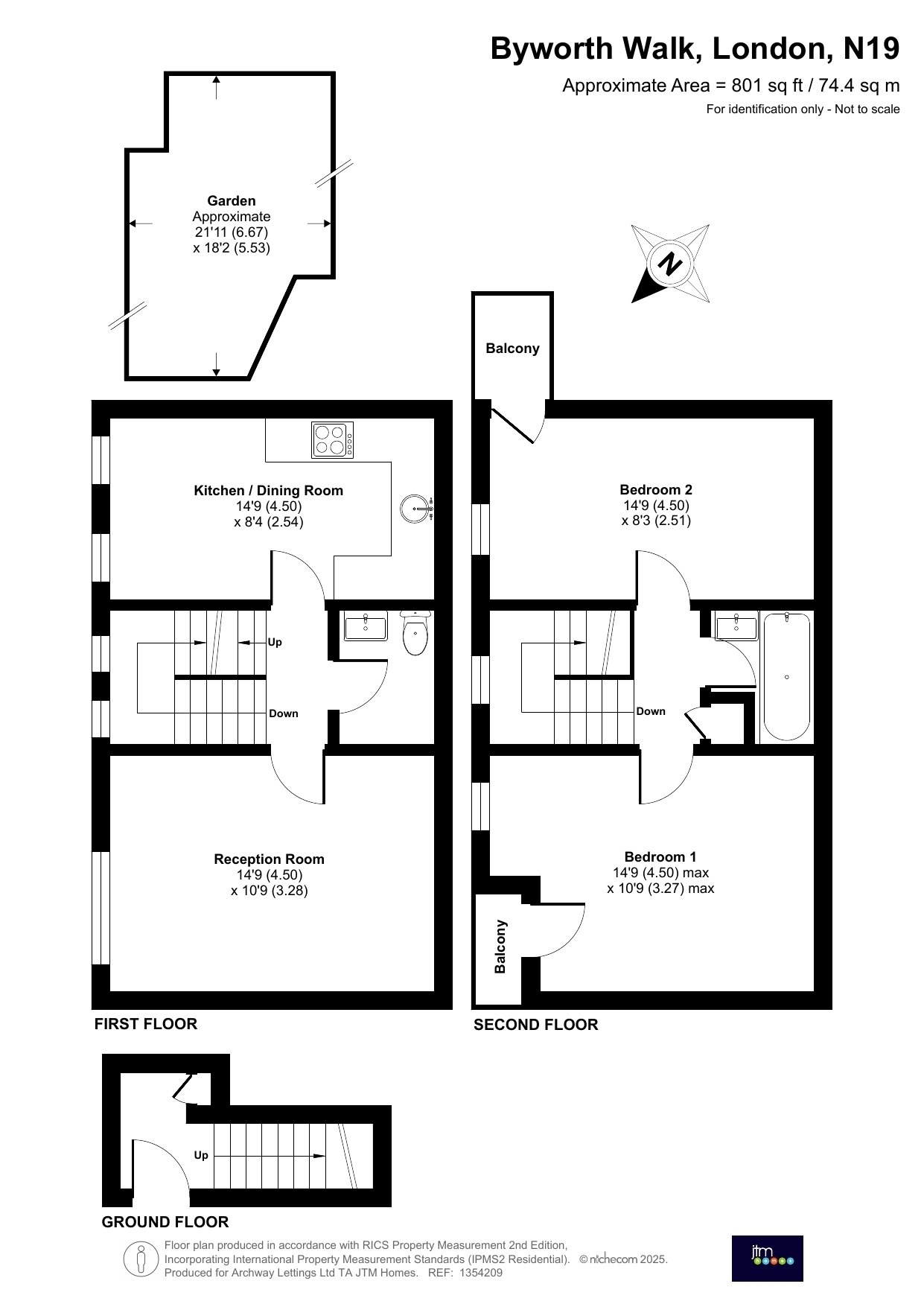 19, Byworth Walk, London floorplan