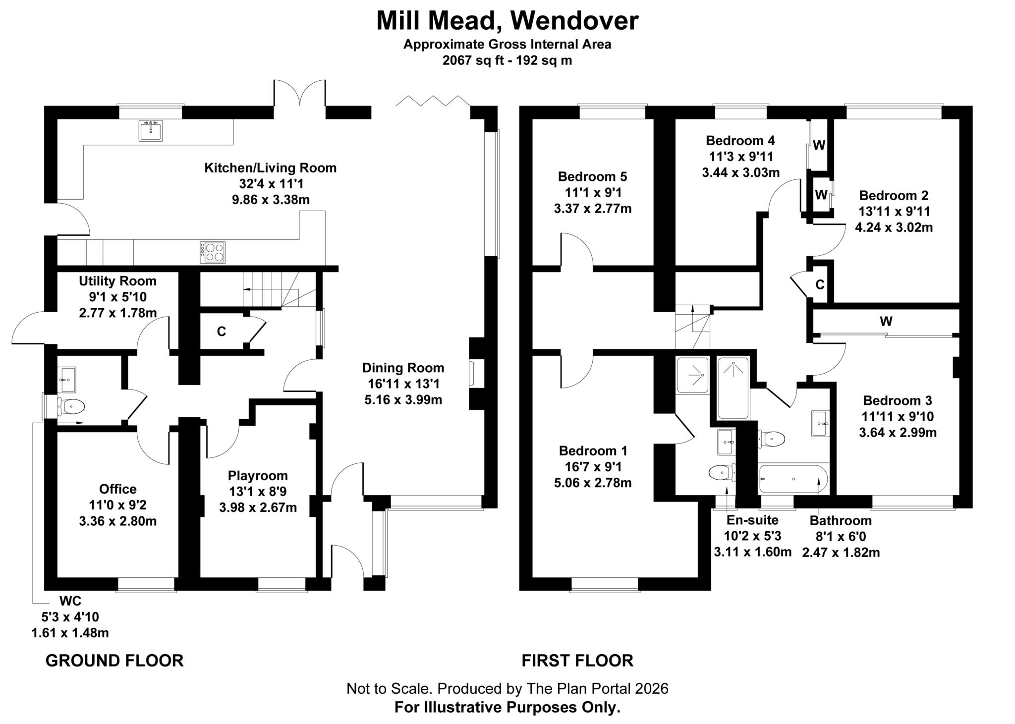 5, Mill Mead, Aylesbury floorplan
