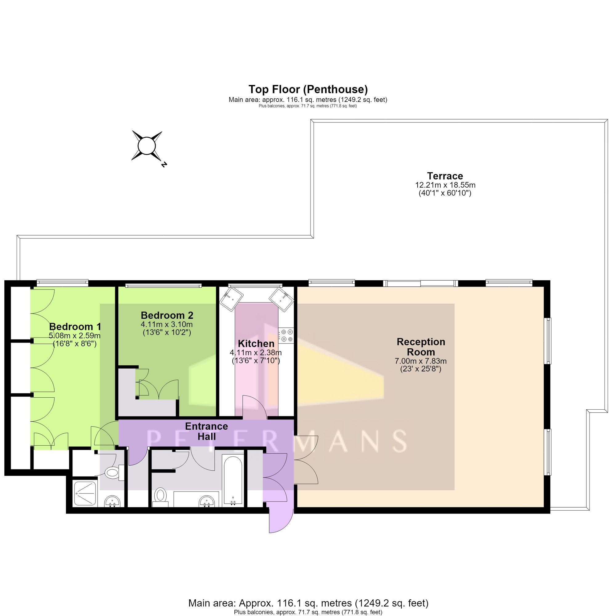 26 Leamington House, Edgware floorplan