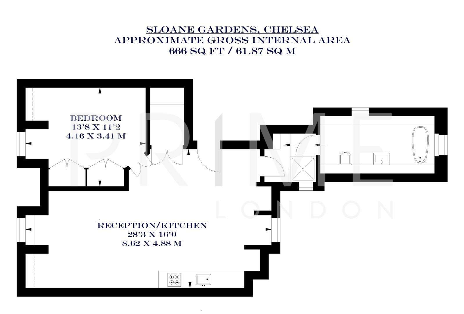 24 Sloane Gardens, Sloane Square floorplan