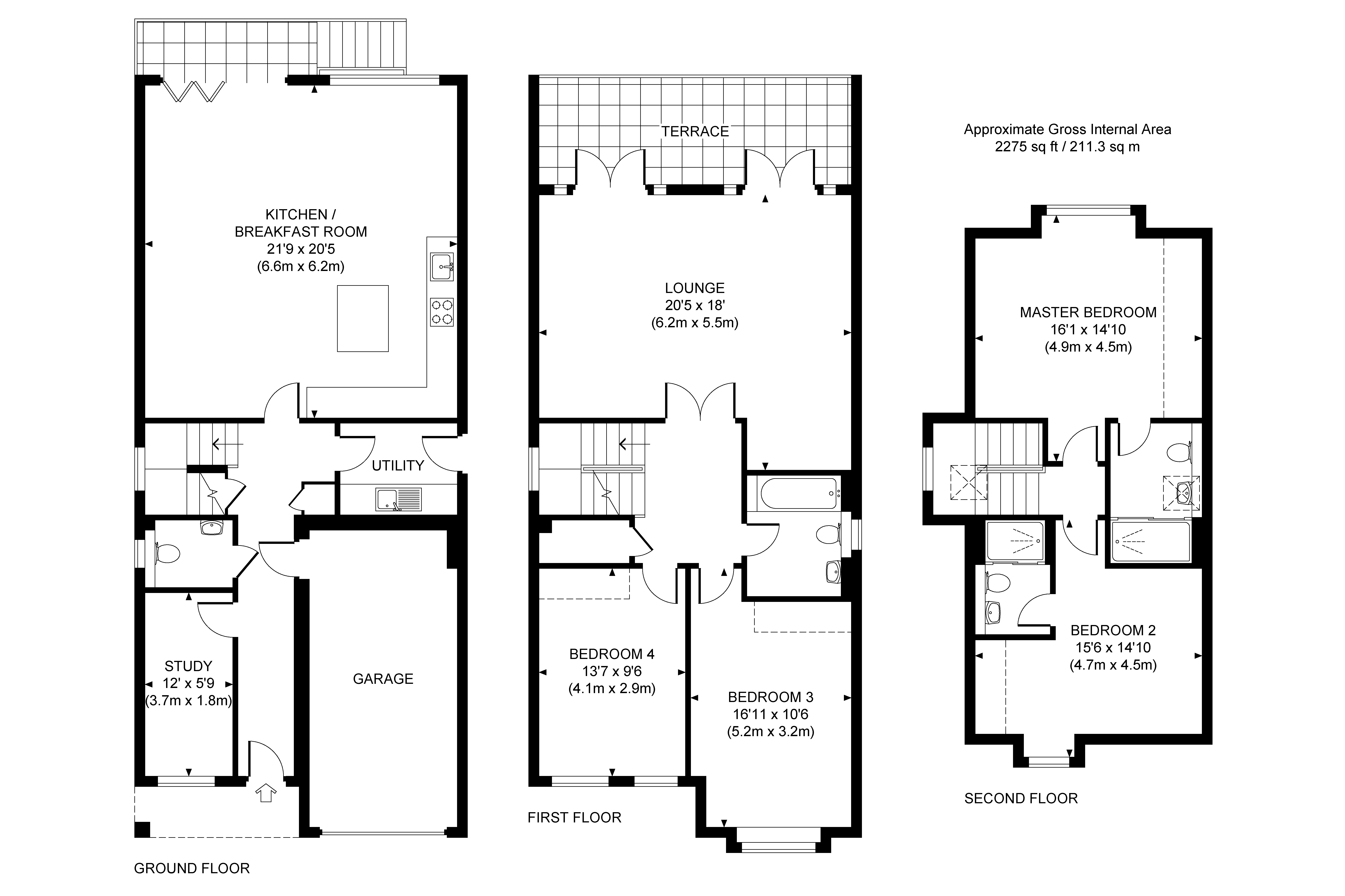11, Mount Hermon Road, Surrey floorplan