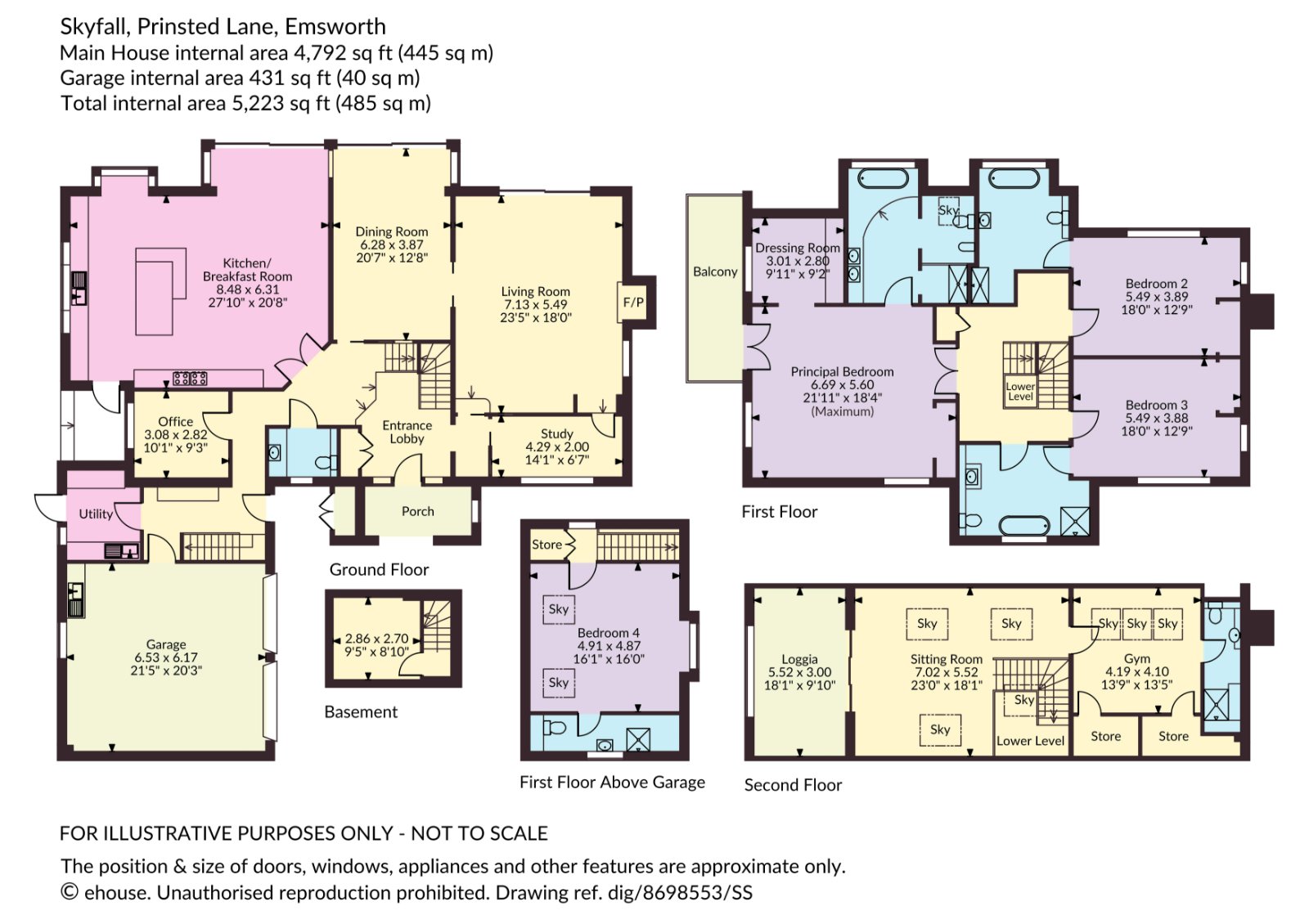 Skyfall,, Prinsted Lane, Emsworth floorplan