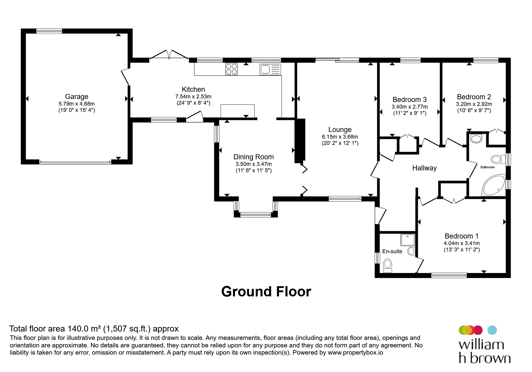 48, Box End Road, Bedford floorplan