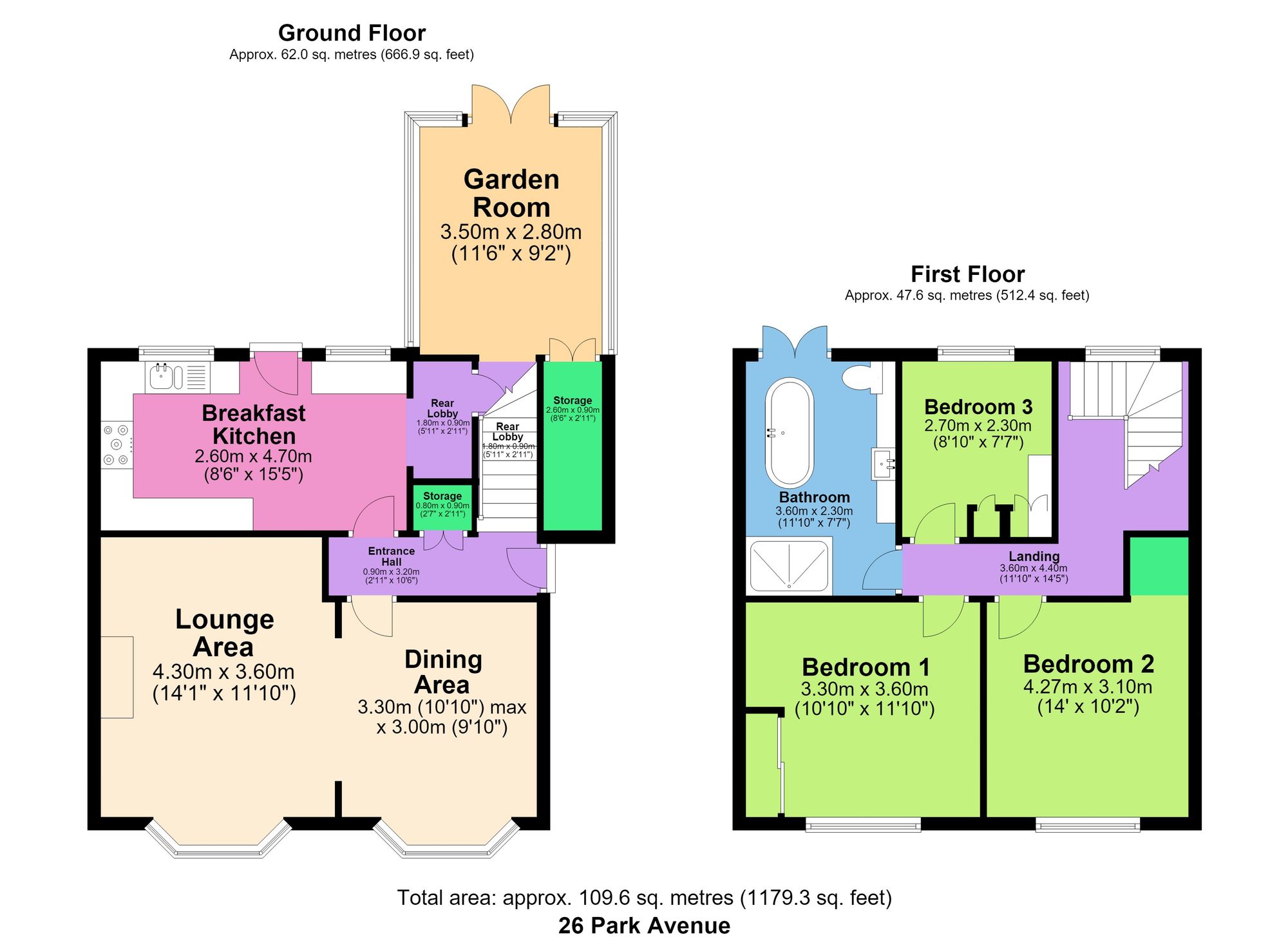 26 Park Avenue, Chesterfield floorplan