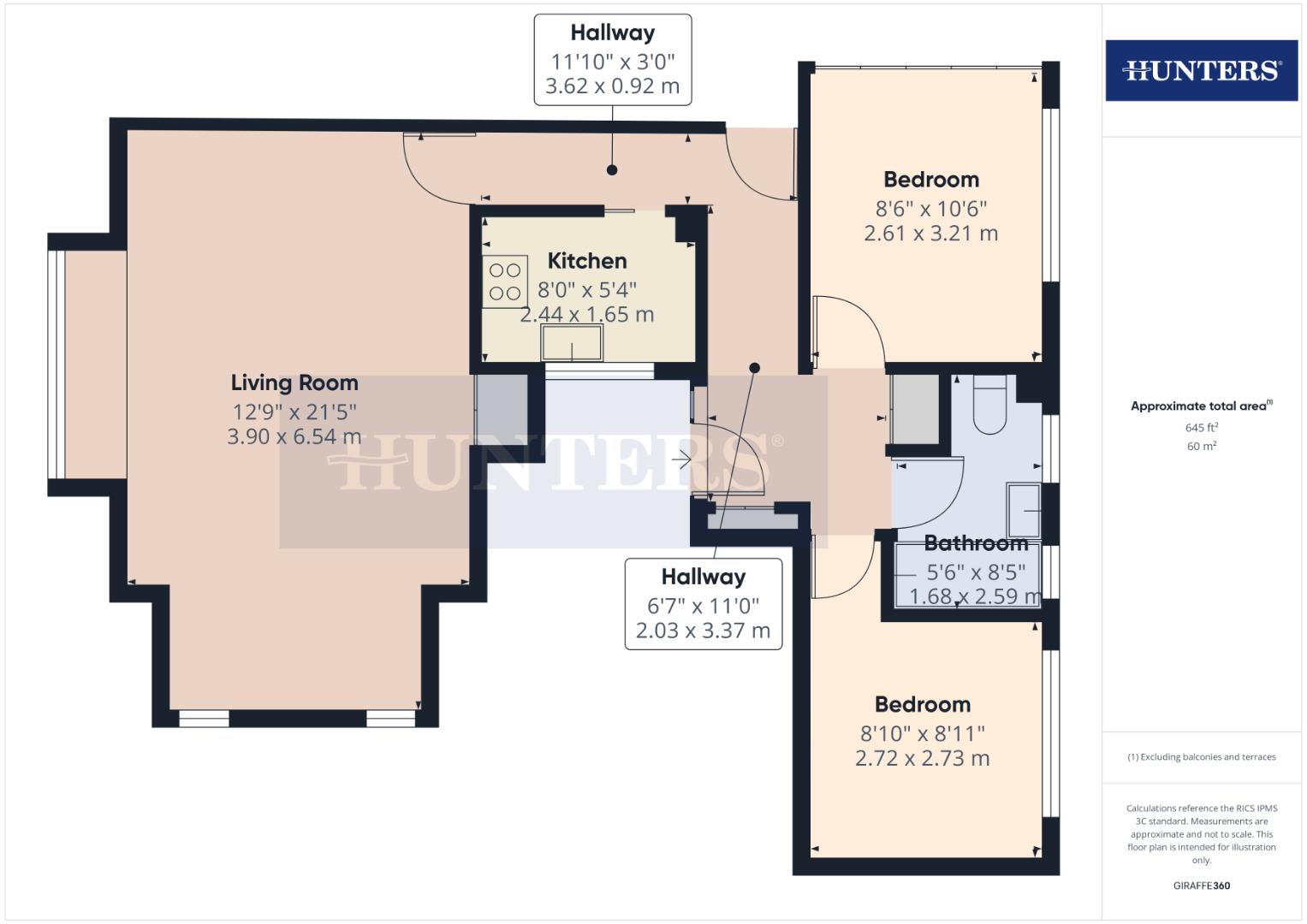 Flat 4, 58, South Marine Drive, Bridlington floorplan