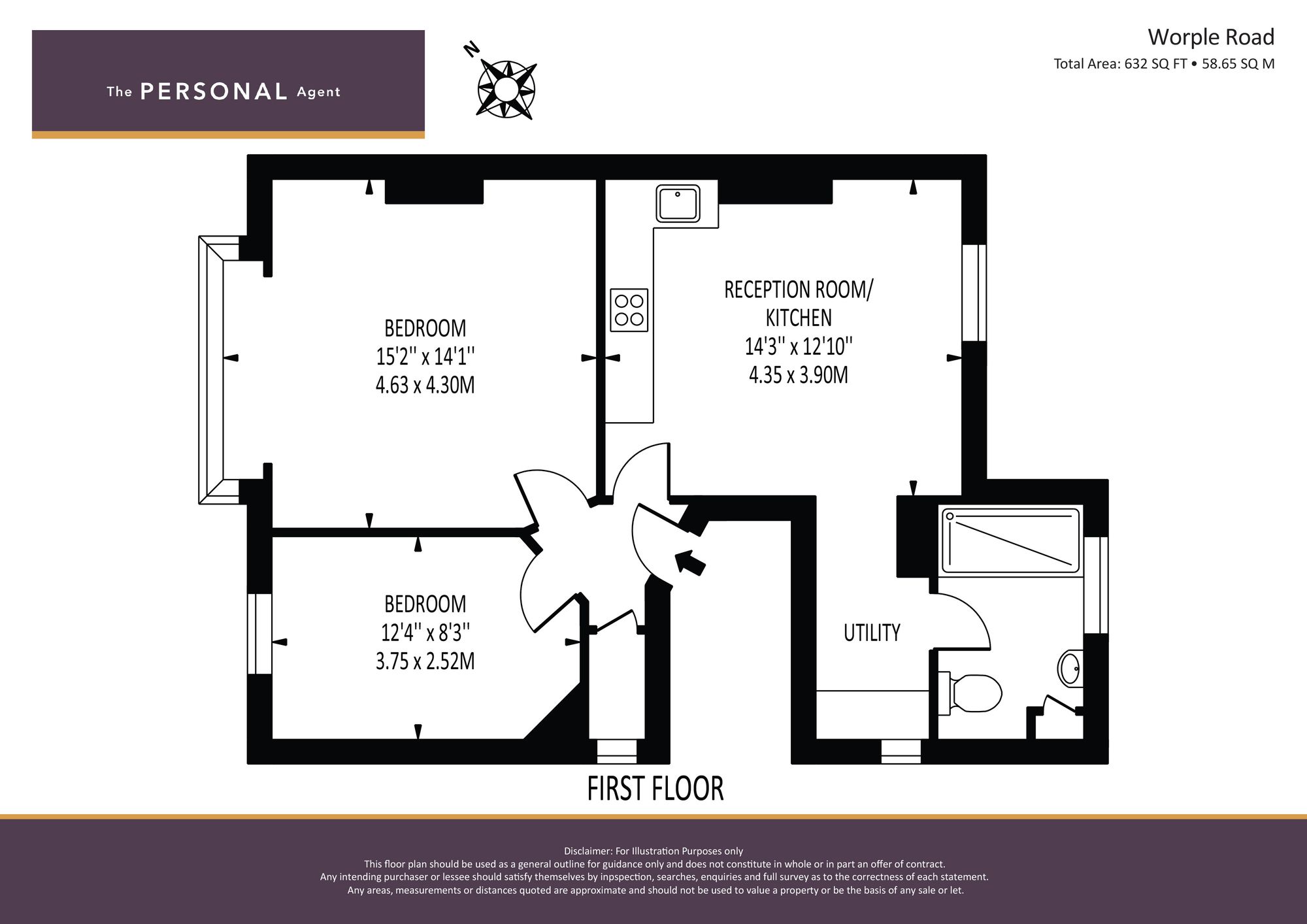 33a Worple Road, Epsom floorplan