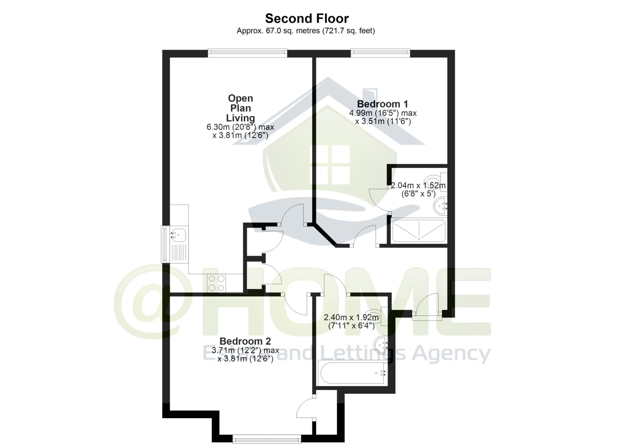 2 Bedrooms Flat for sale in Smithsfield House, Station Road, Southwater RH13
