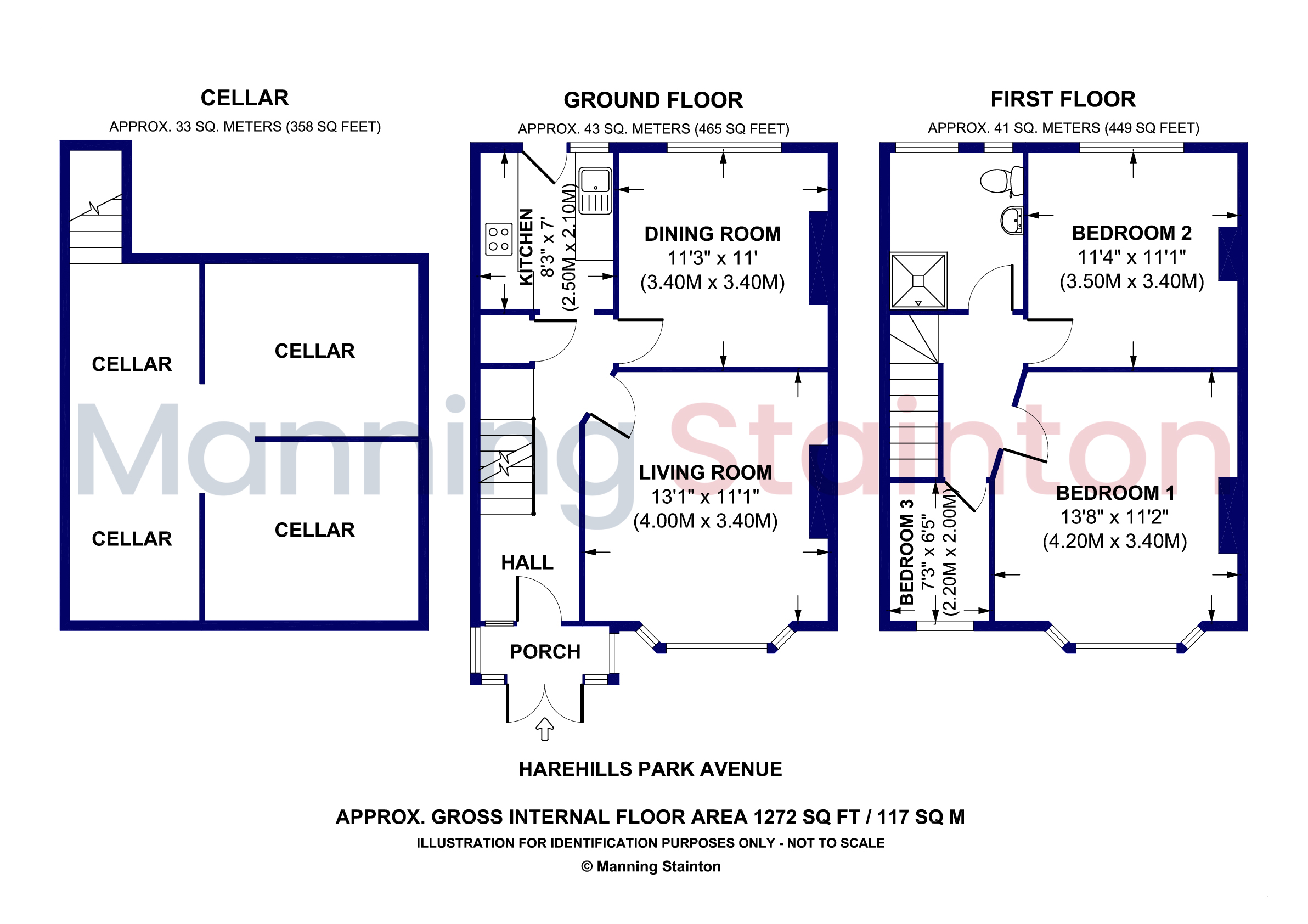 12, Harehills Park Avenue, West Yorkshire floorplan