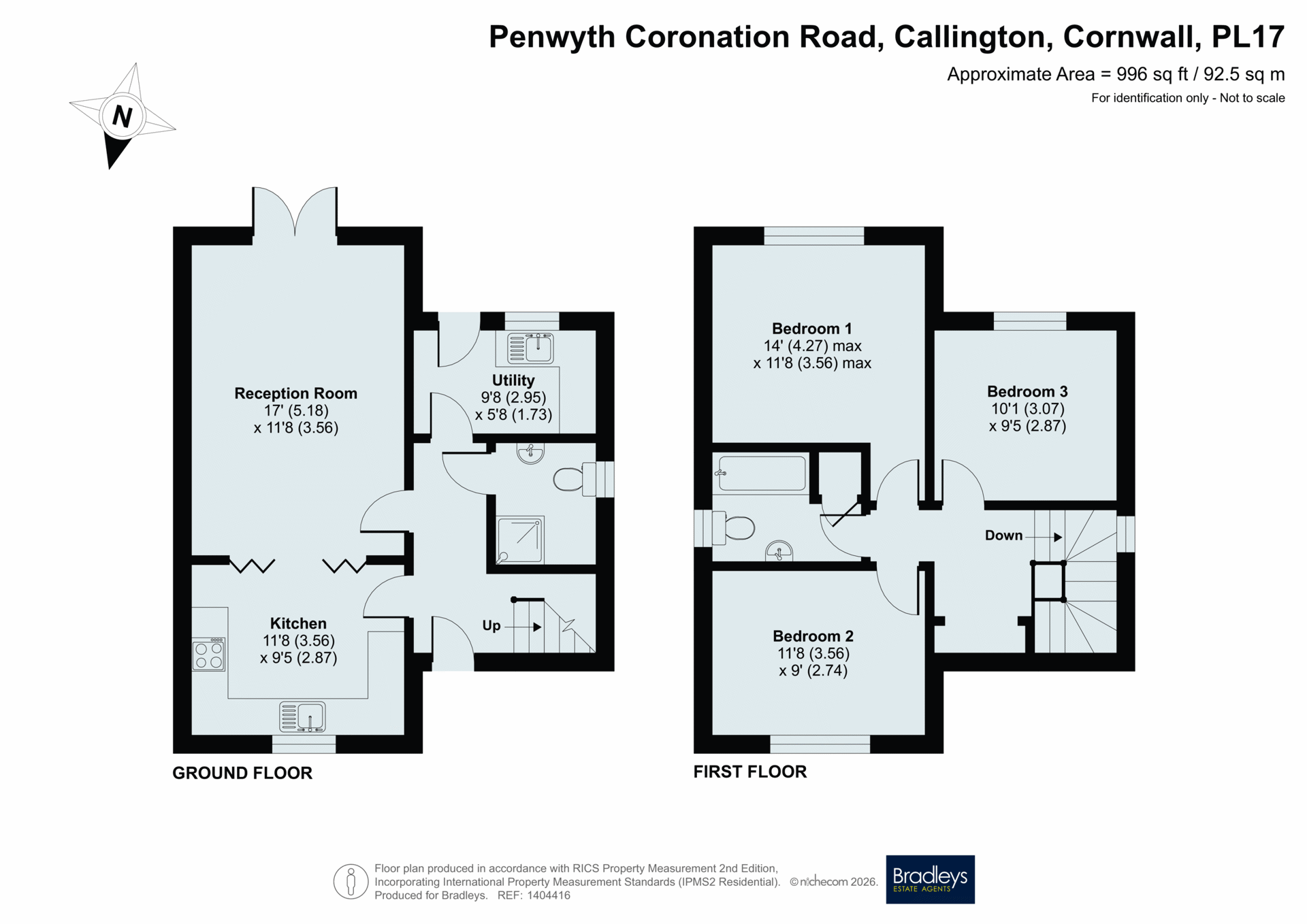 Penwyth,, Coronation Road, Cornwall floorplan