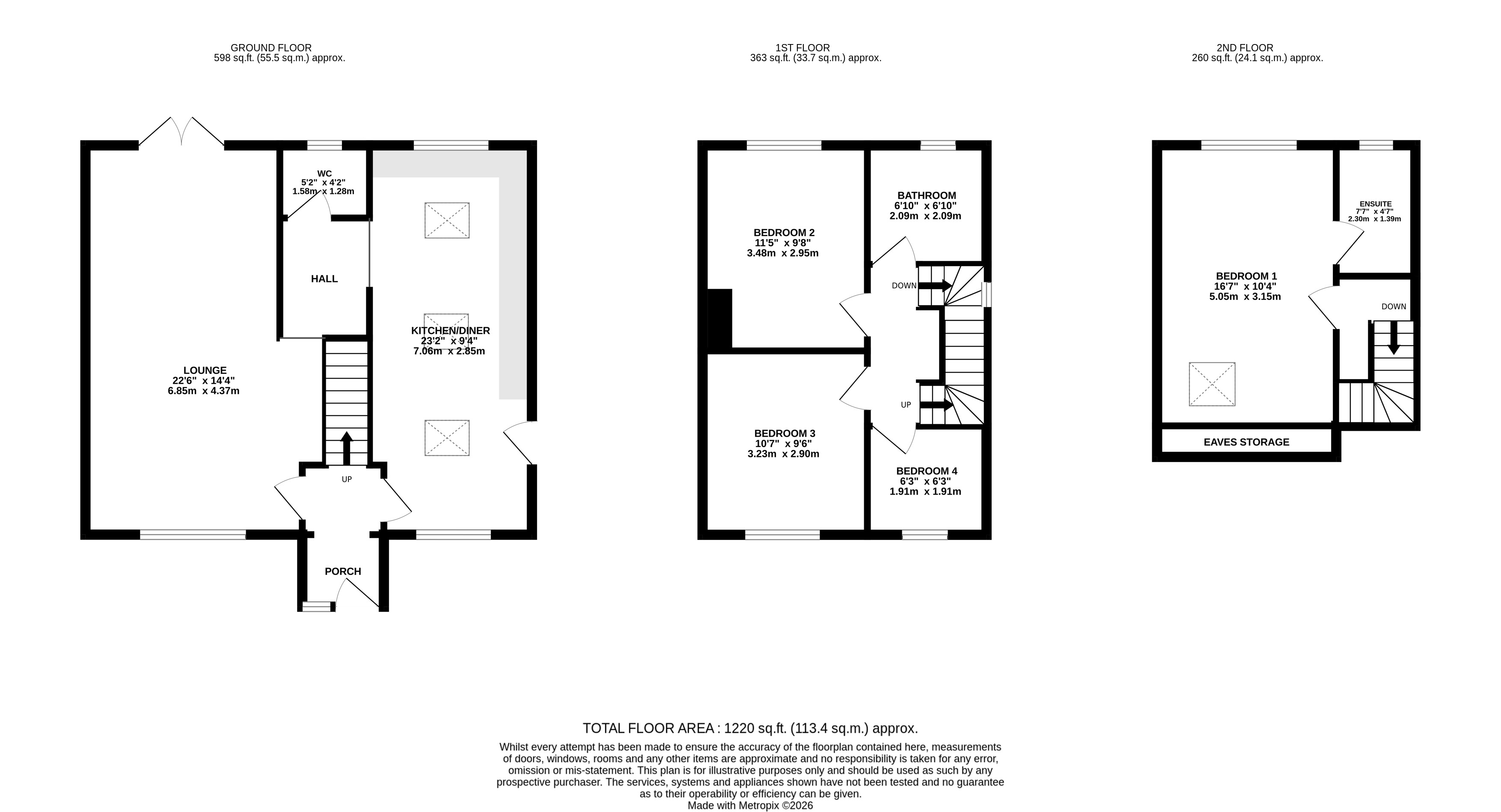 80, Harrogate Road, Leeds floorplan