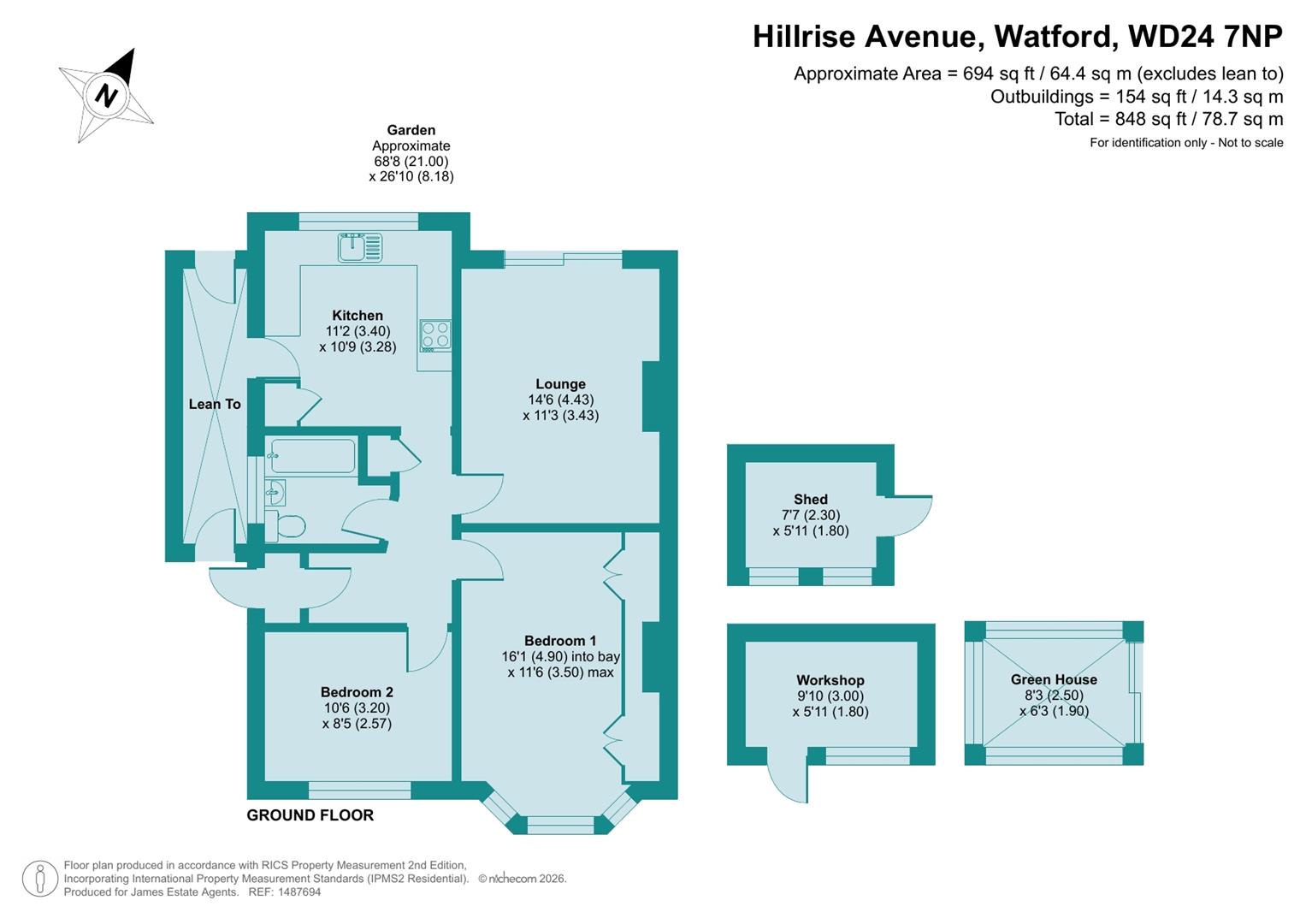 49, Hillrise Avenue, Watford floorplan
