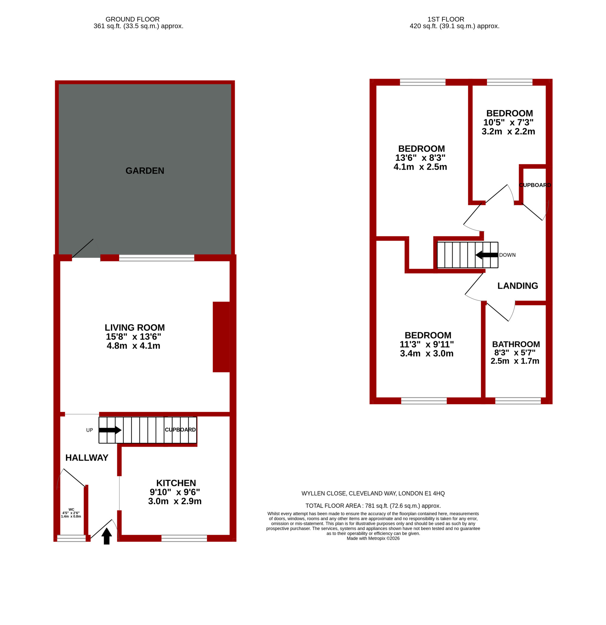 Flat 6, Wyllen Close, London floorplan
