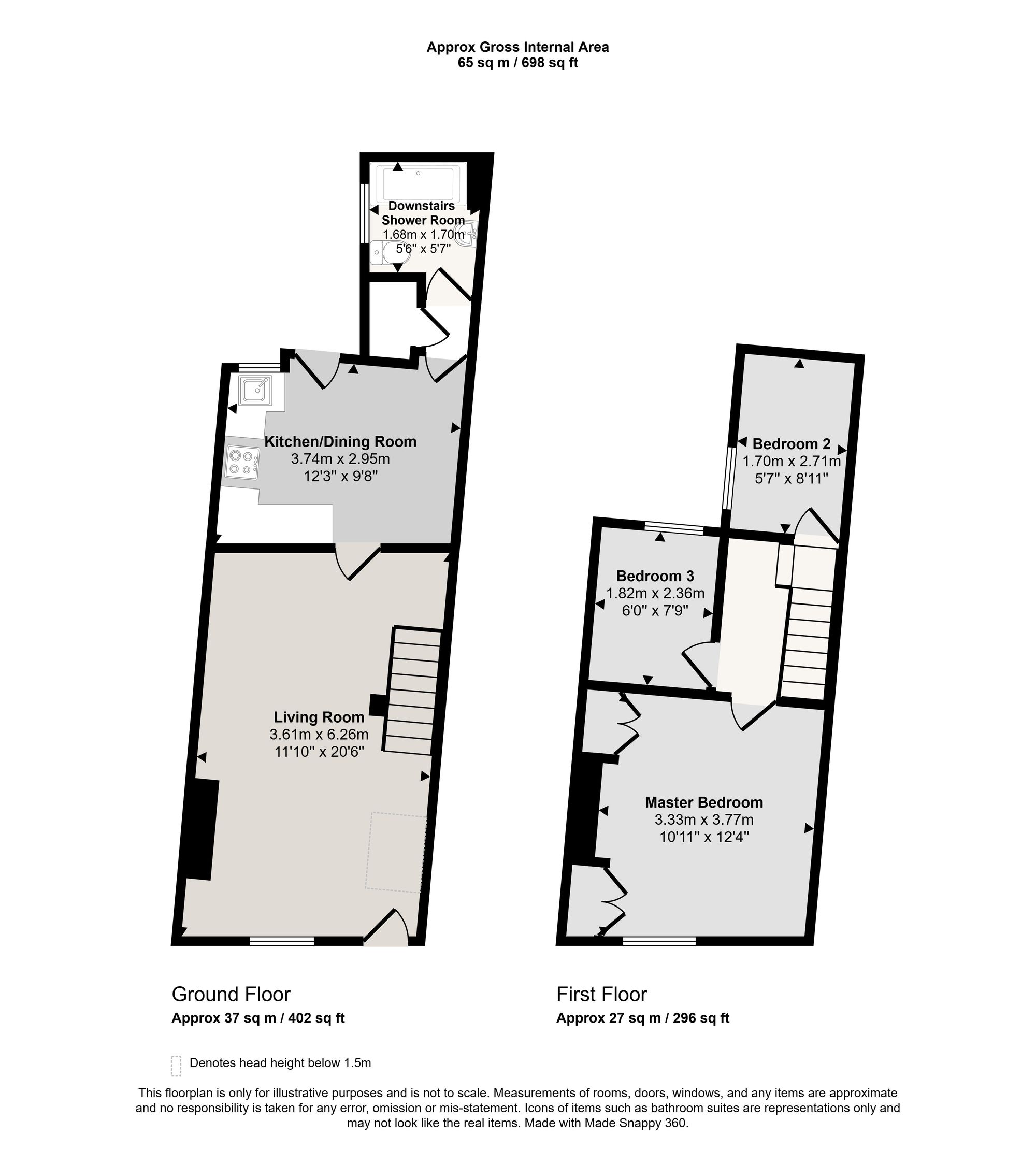 27, Great Northern Street, Huntingdon, PE29 floorplan