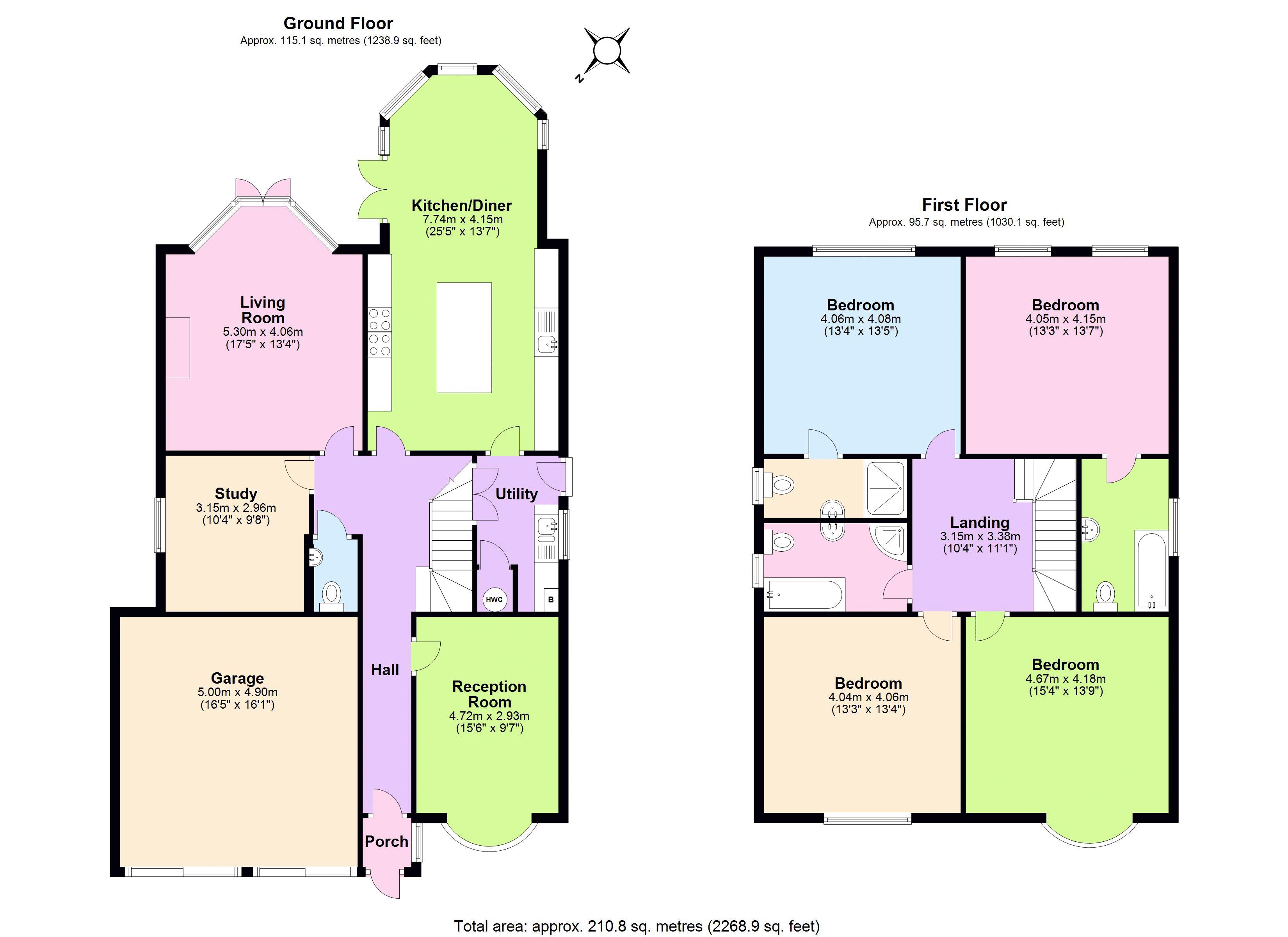 4 Bedrooms Detached house for sale in Acorn Lane, Cuffley, Potters Bar EN6