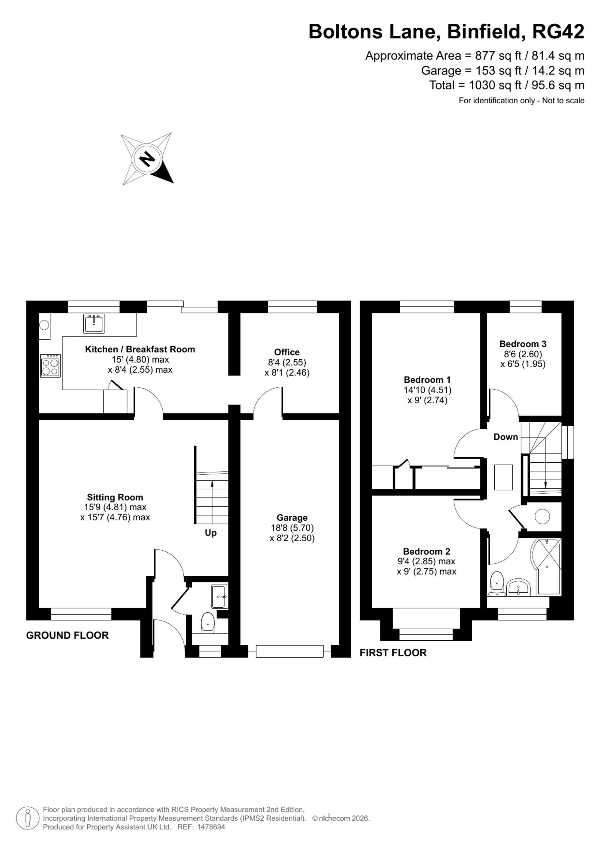 33 Boltons Lane, Bracknell floorplan